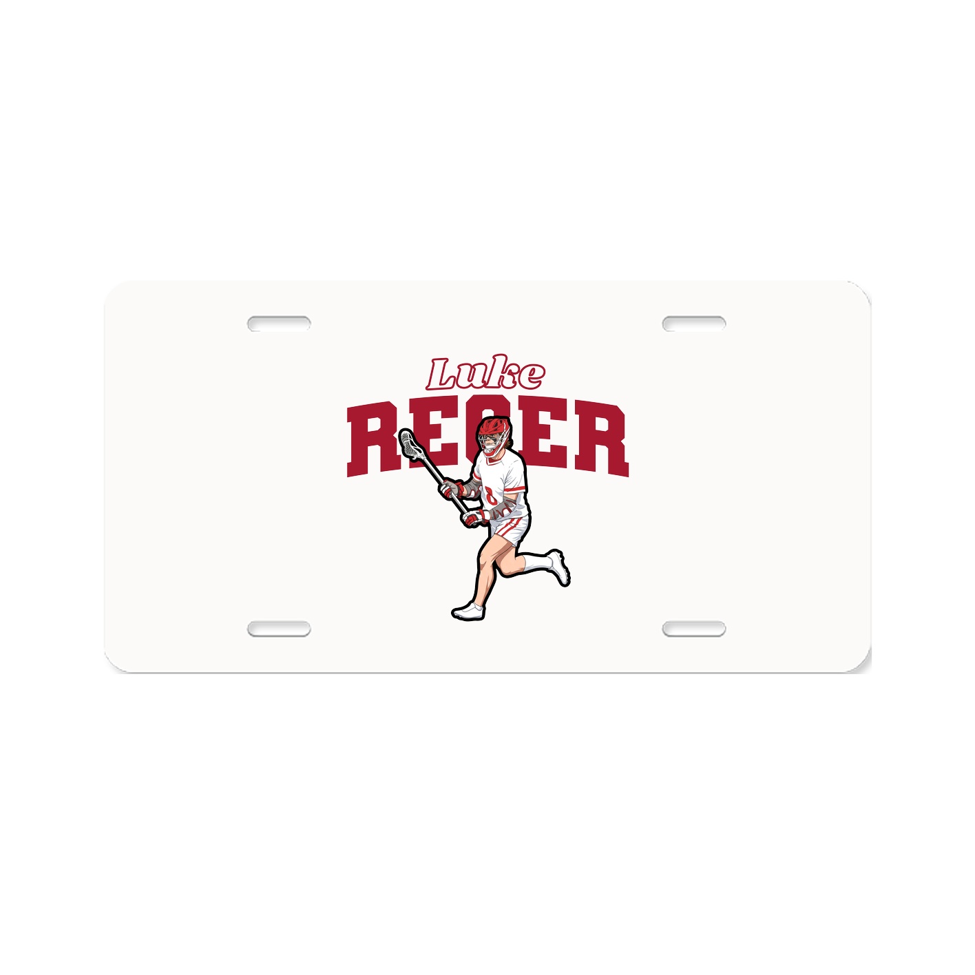 License Plate — Name Arch in Classic