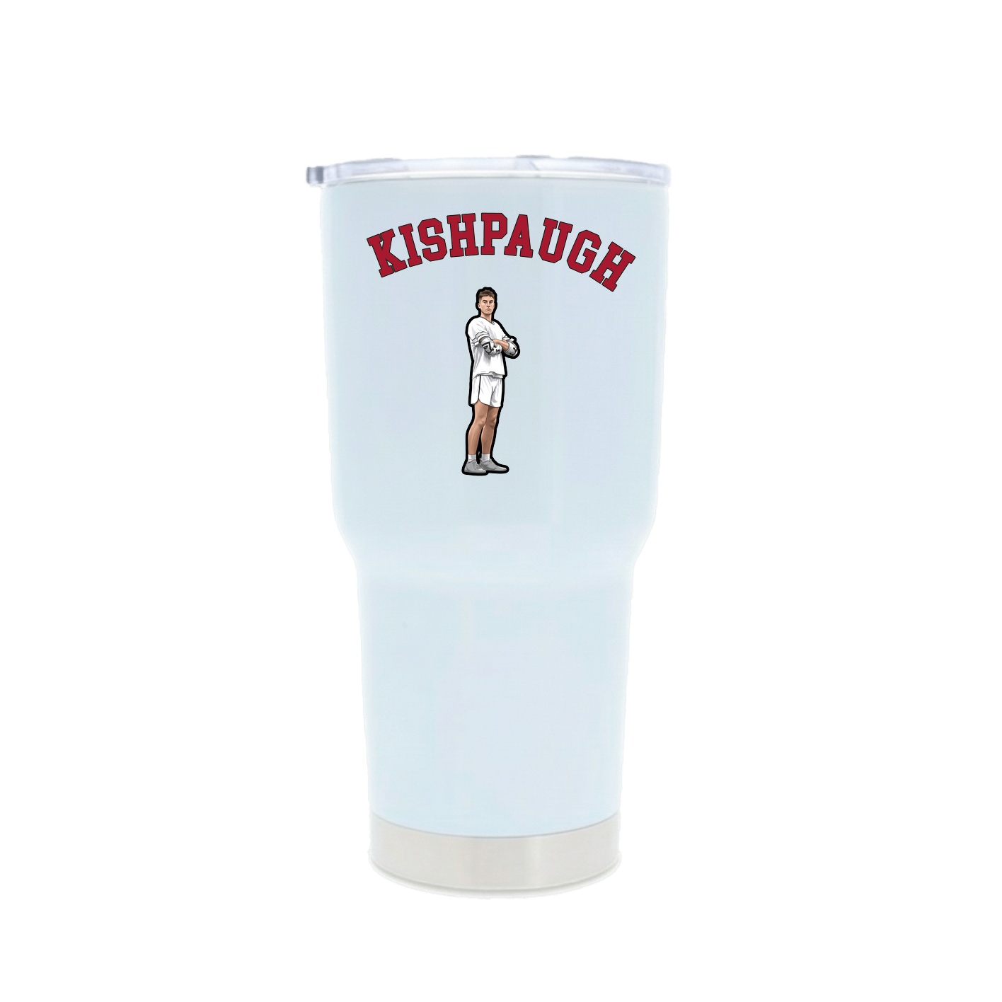 30oz Stainless Steel Tumbler — Shirsey Arch in White