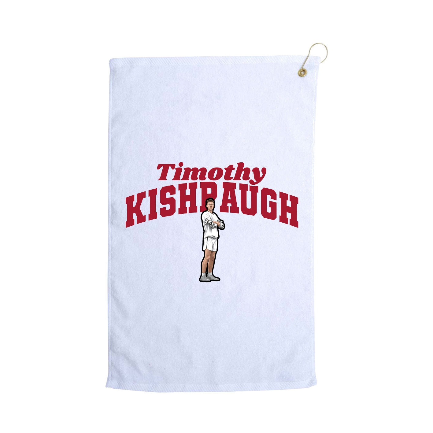 Golf Towel — Signature Arch in White