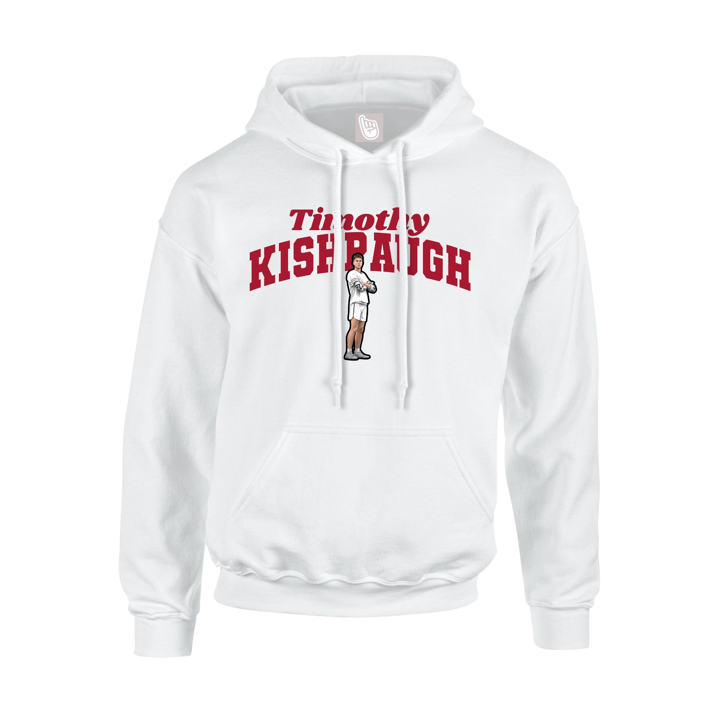 Hoodie — Signature Arch in White
