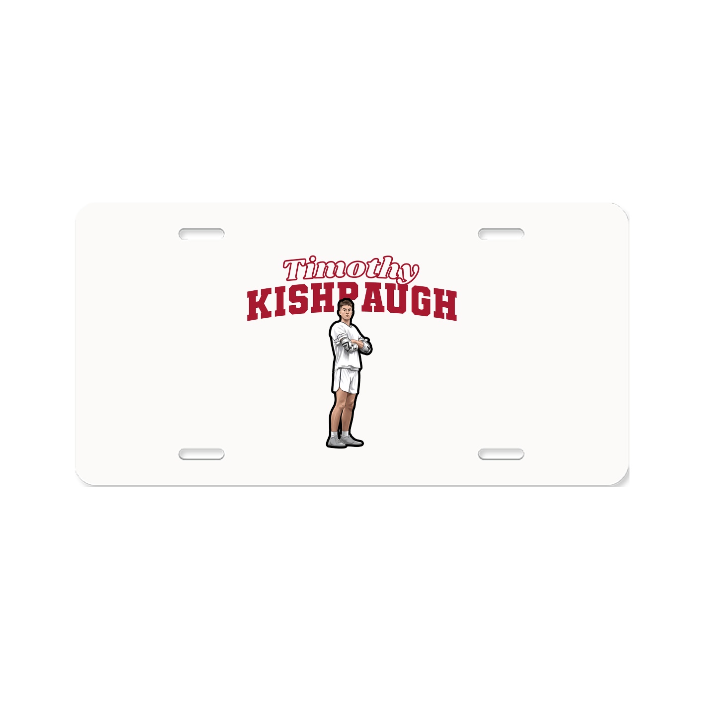 License Plate — Name Arch in Classic
