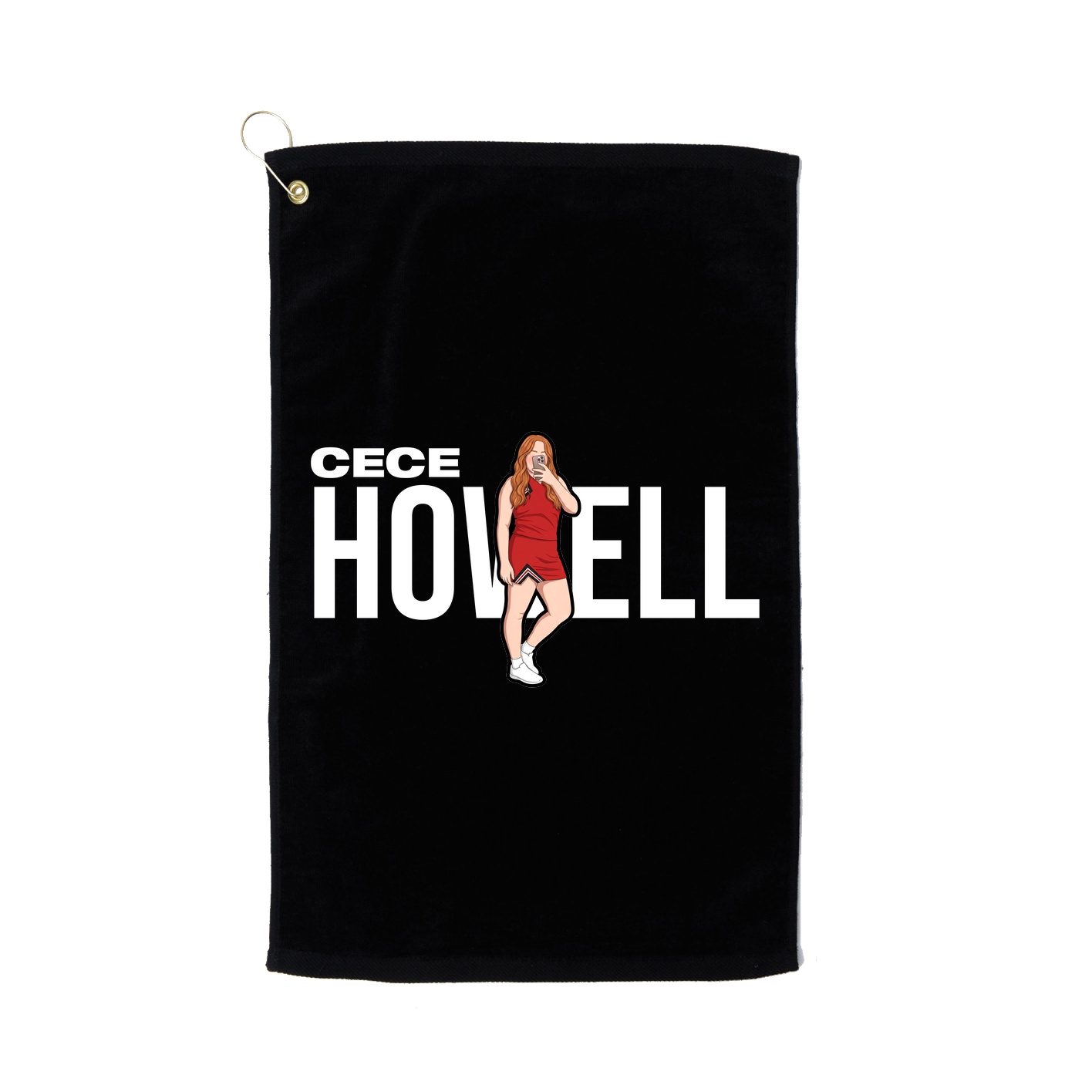 Golf Towel — Player Name in Black
