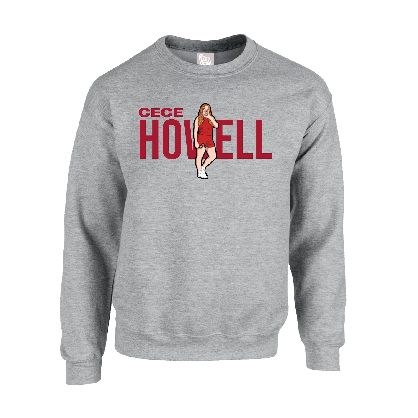 Fleece Crew — Player Name in Grey