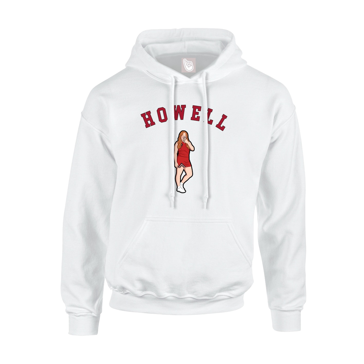 Youth Hoodie — Shirsey Arch in White