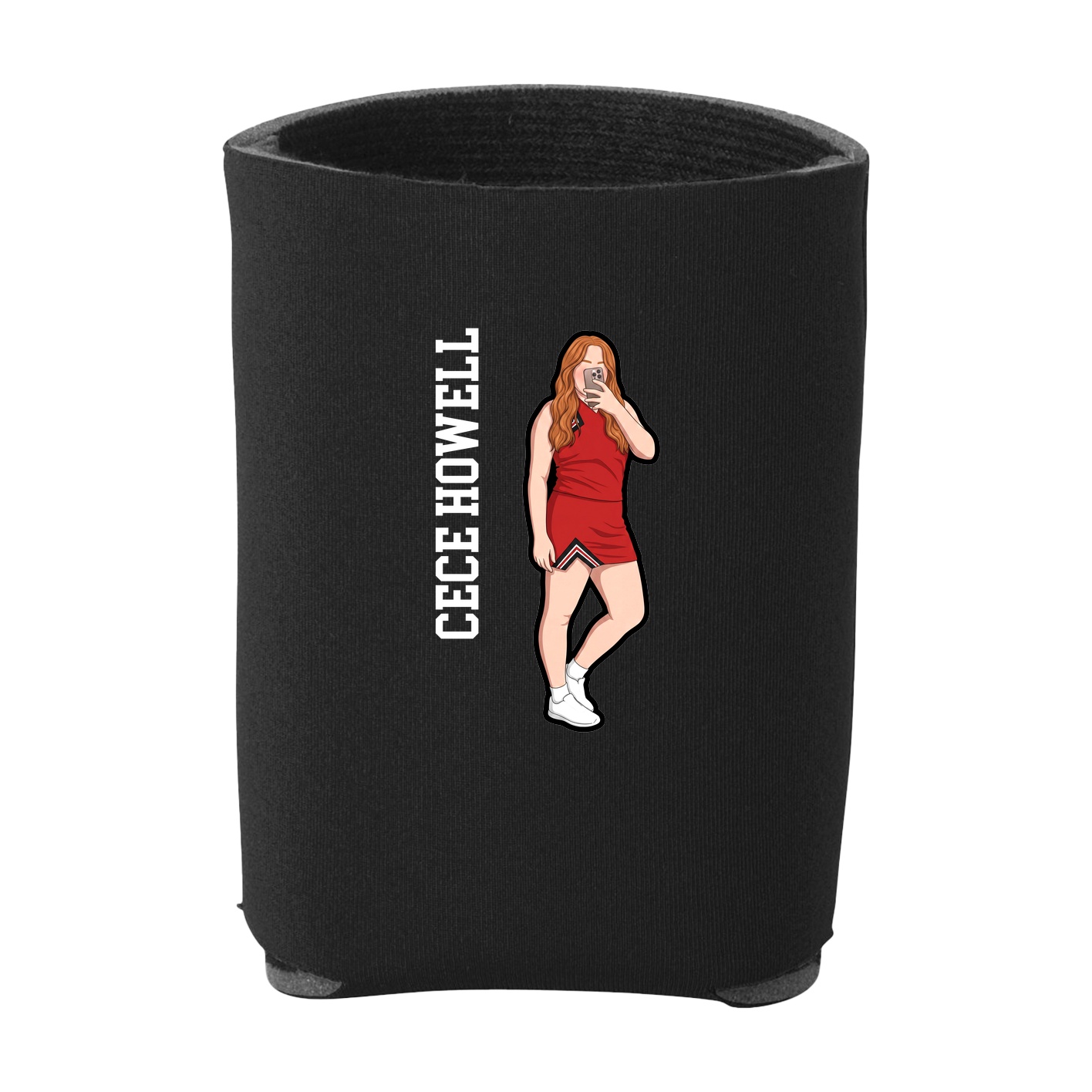 Can Holder — Name Vertical in Black