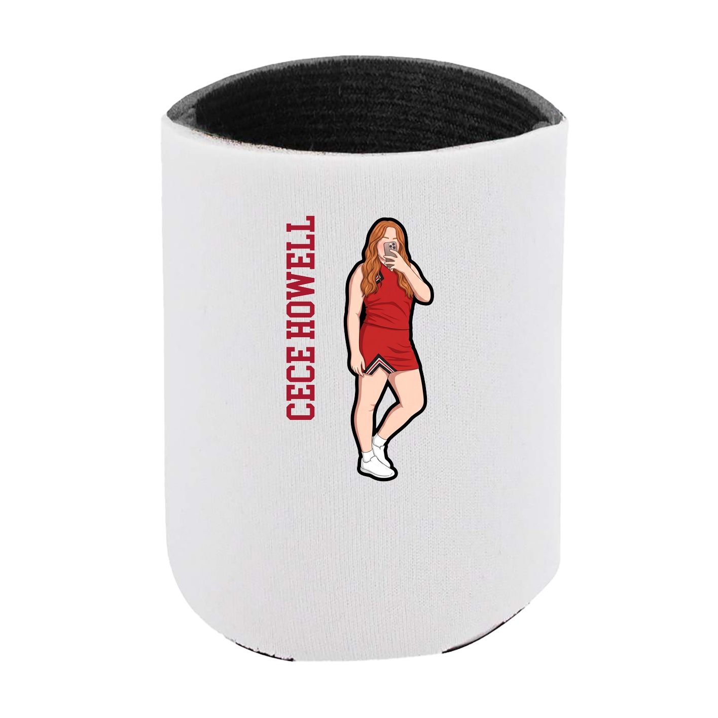Can Holder — Name Vertical in White