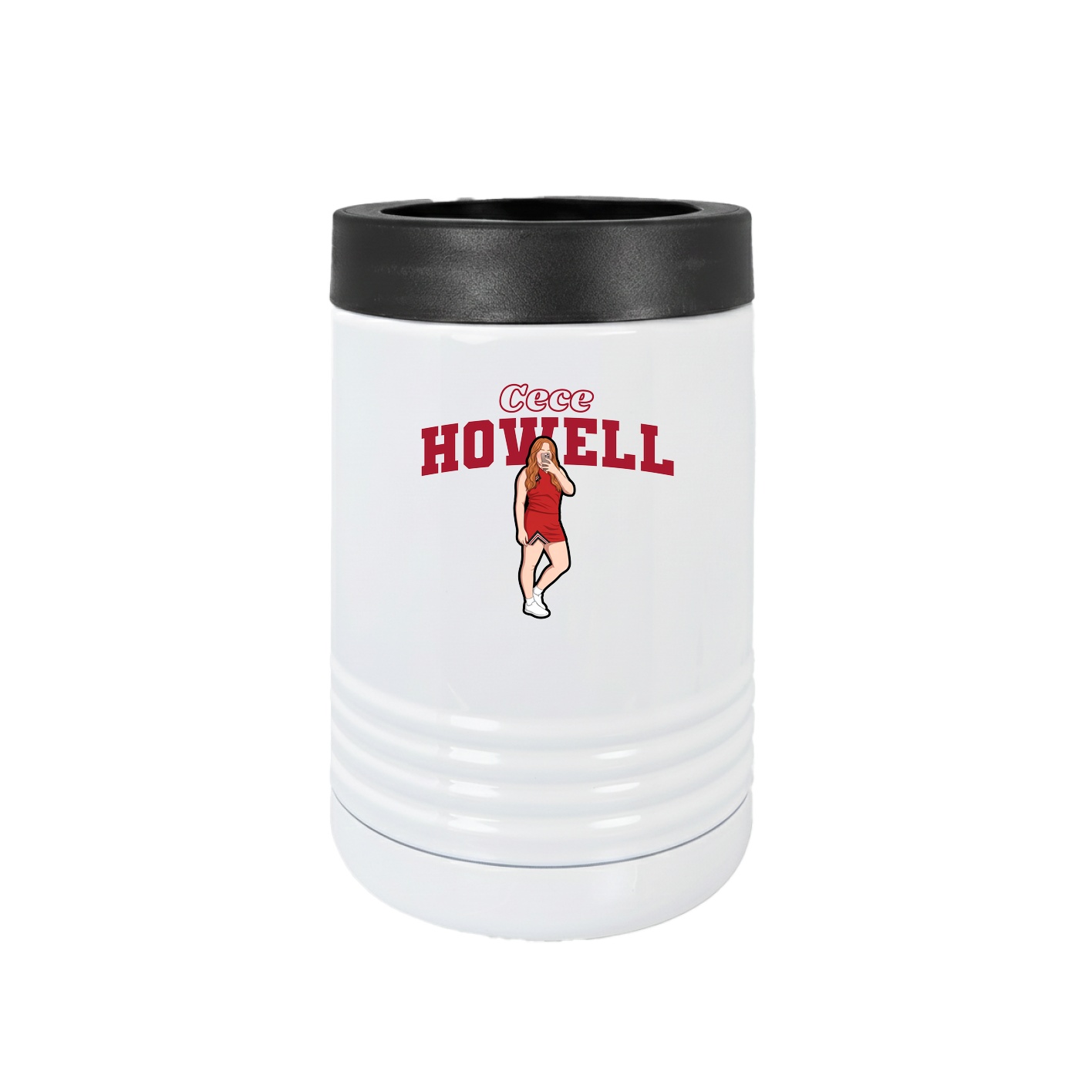 Beverage Holder — Name Arch in White