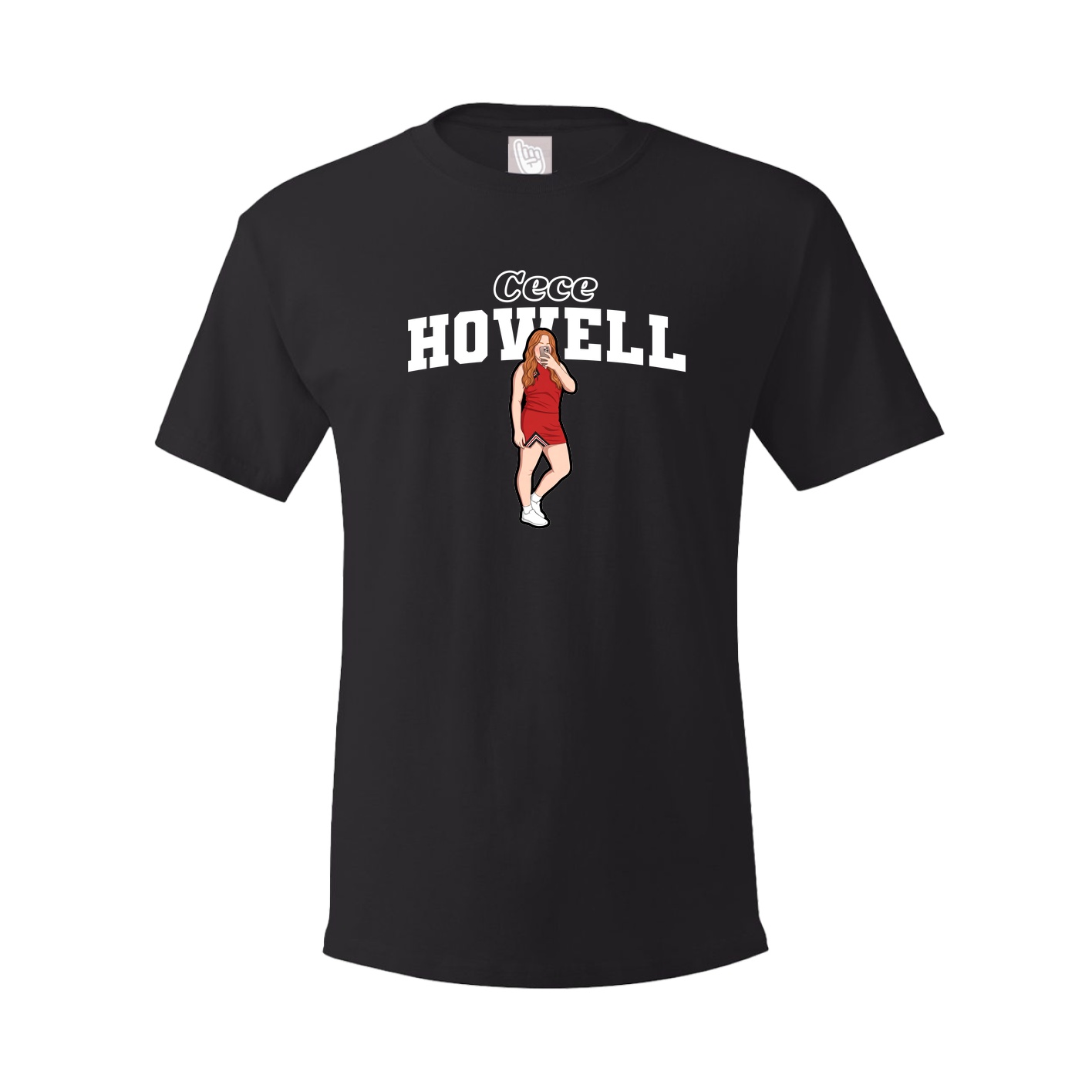 Youth Tee — Name Arch in Black