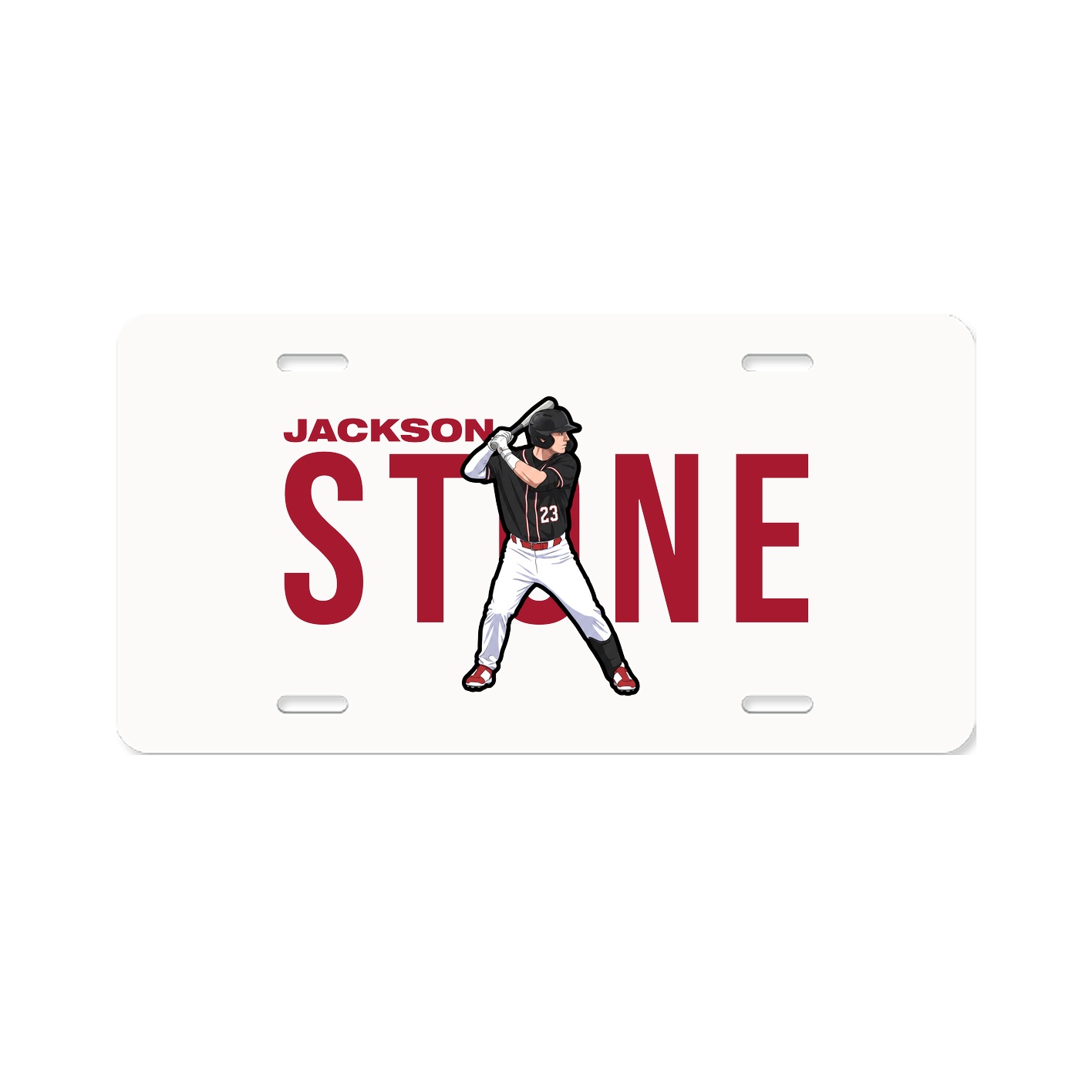 License Plate — Player Name in Classic