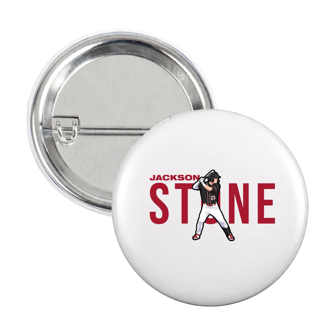 Game Day Button — Player Name in White