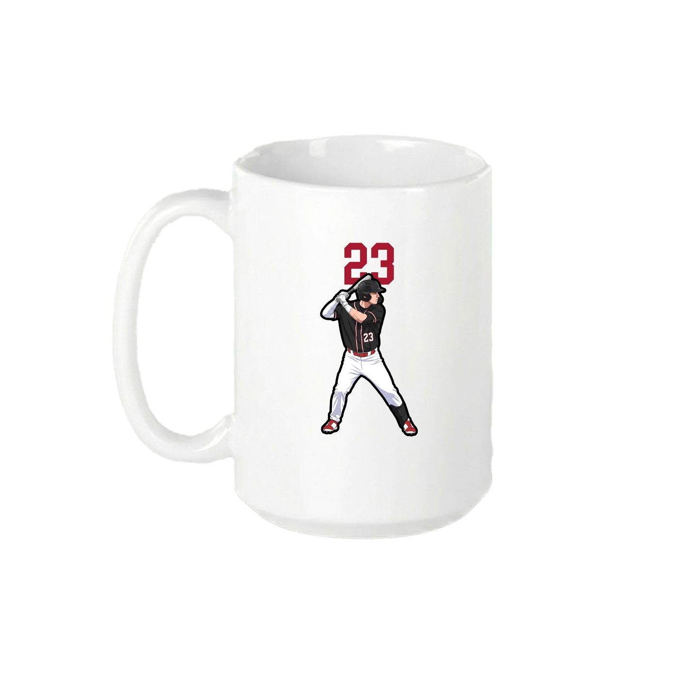 15oz Coffee Mug — Number Top in White