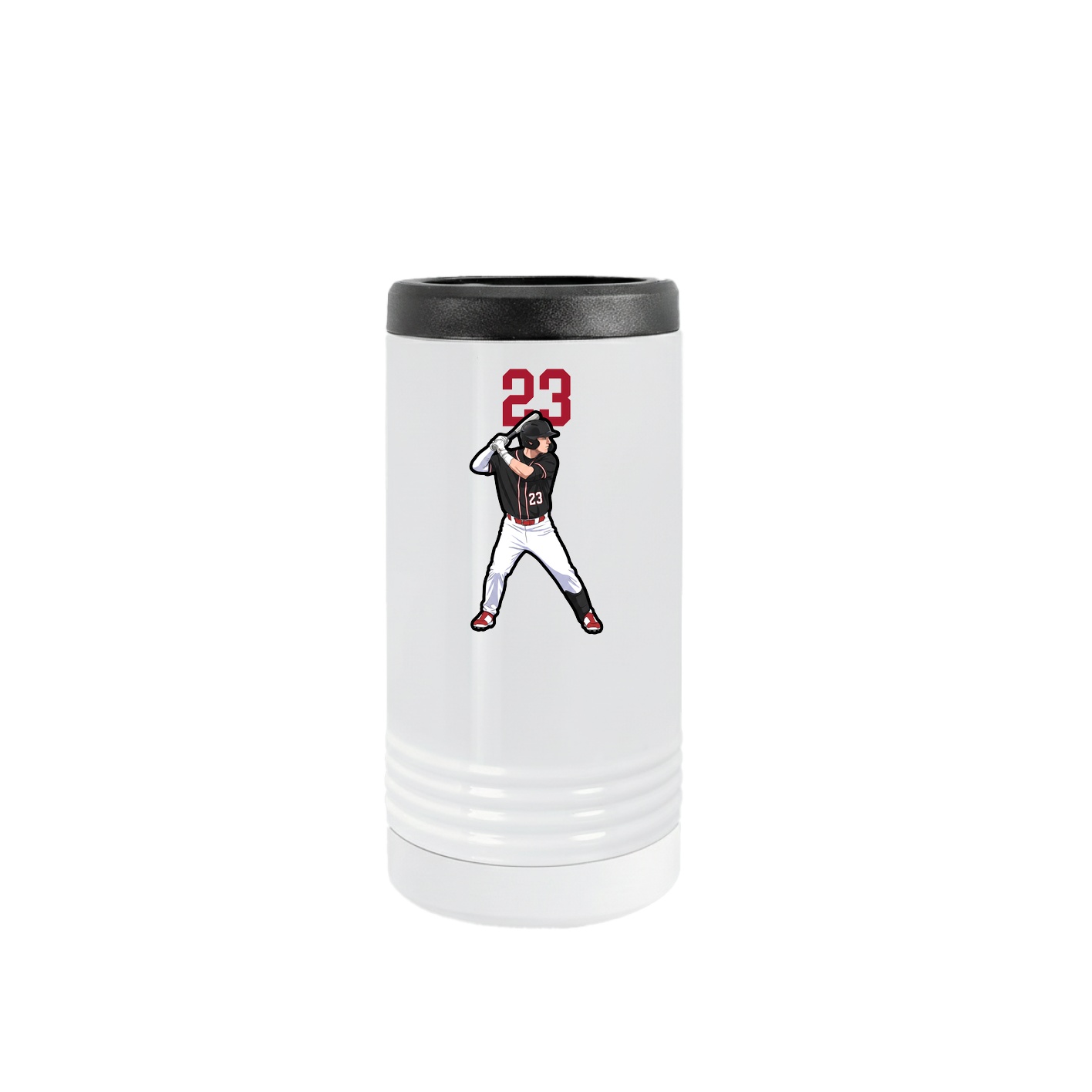 Slim Beverage Holder — Number Top in White