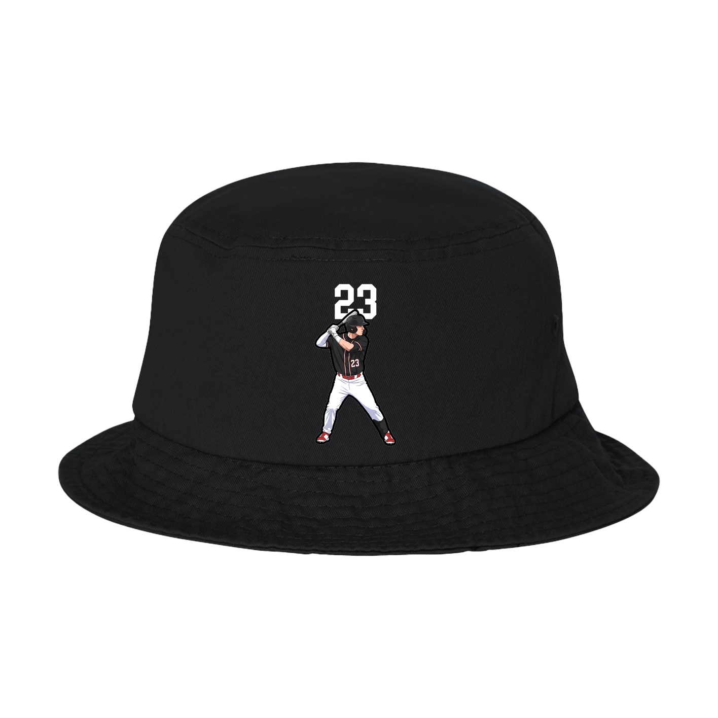 Bucket Cap — Number Top in Black