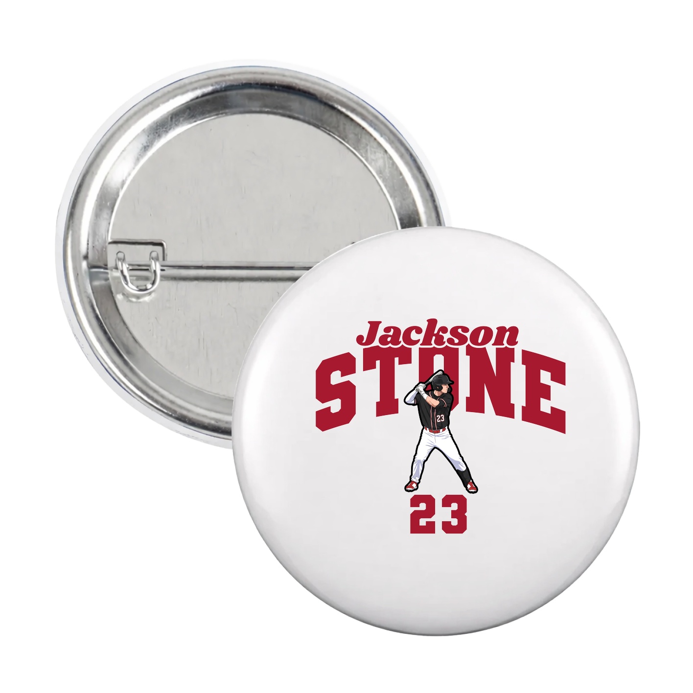 Game Day Button — Signature Arch in White