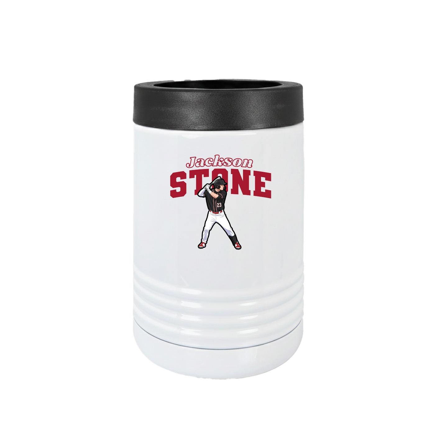 Beverage Holder — Name Arch in White