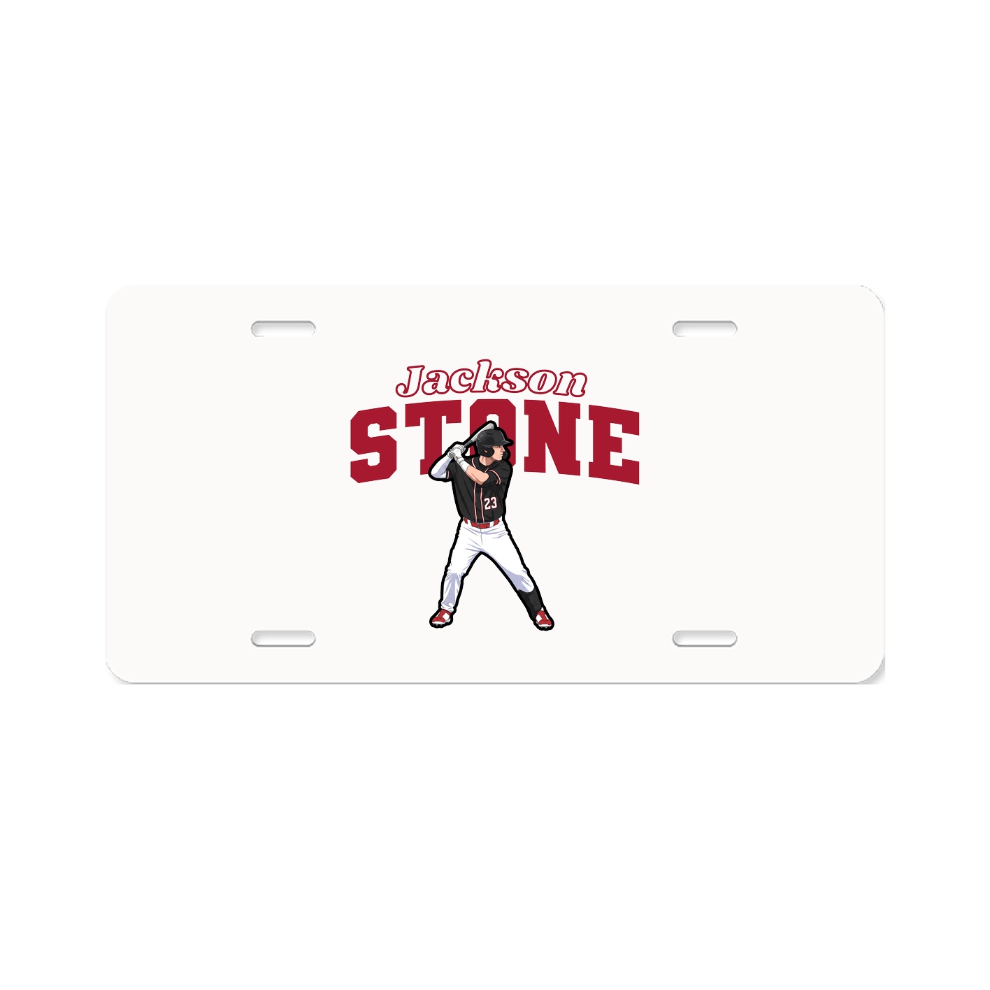 License Plate — Name Arch in Classic