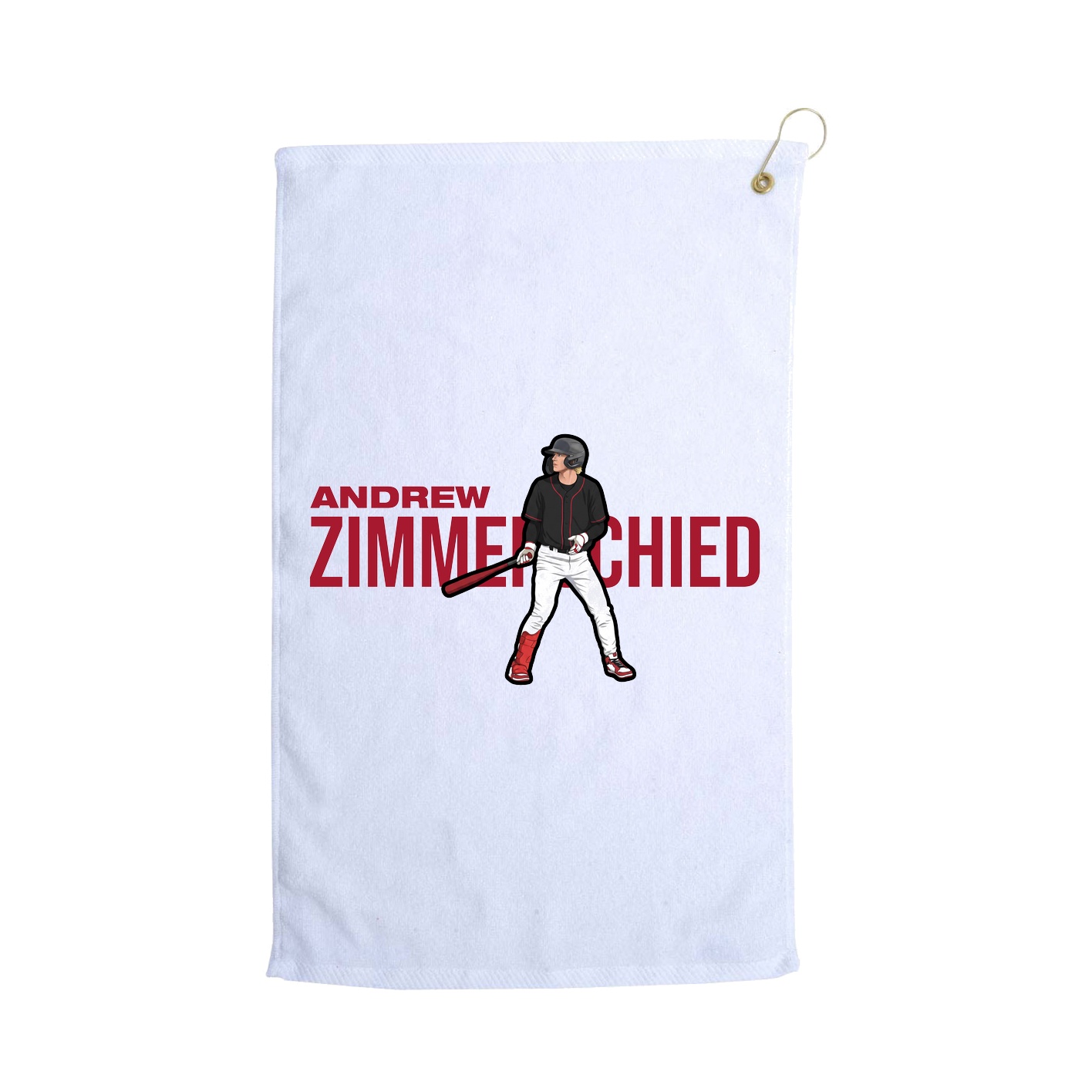 Golf Towel — Player Name in White