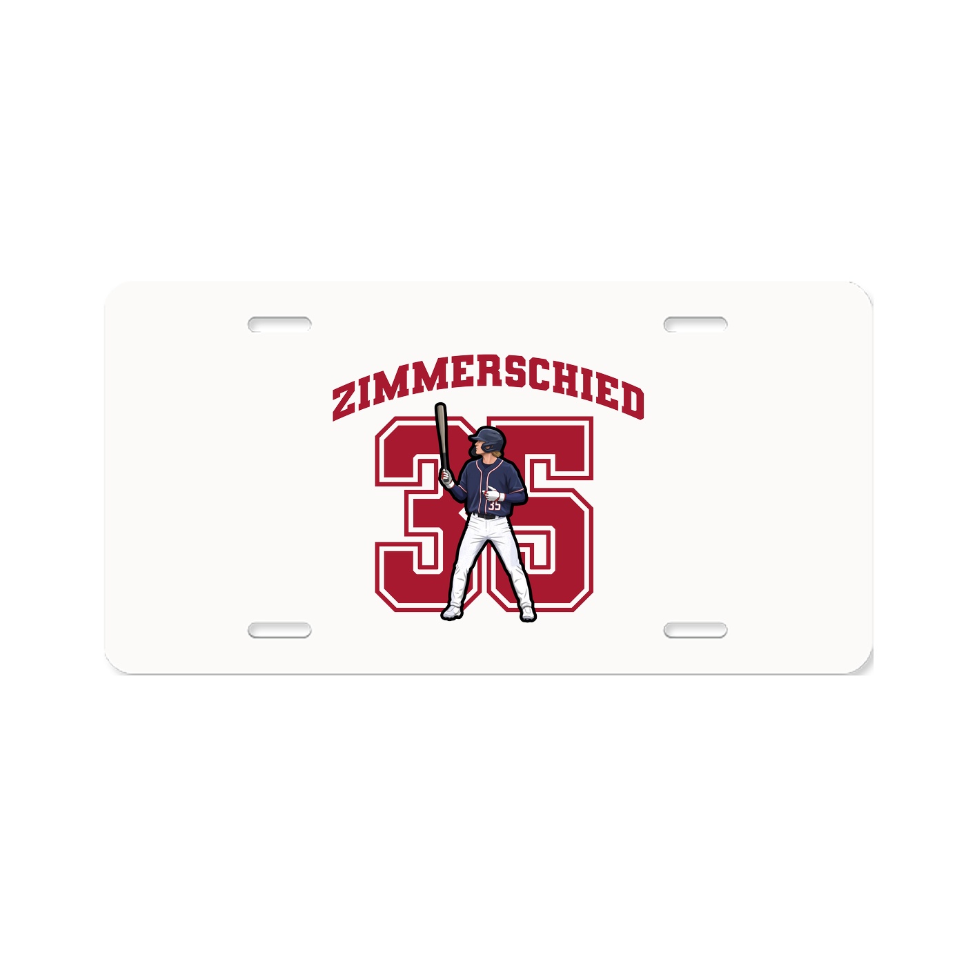 License Plate — Number in Classic