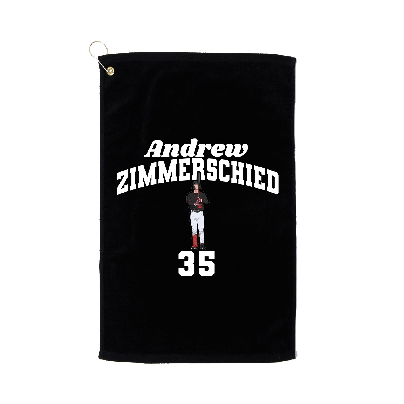 Golf Towel — Signature Arch in Black