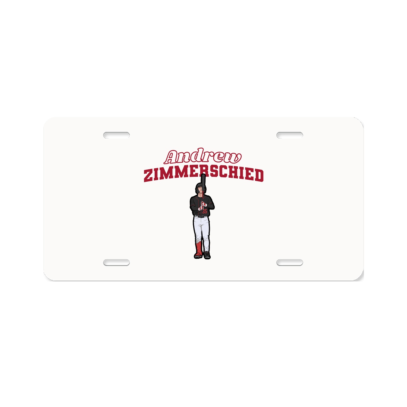 License Plate — Name Arch in Classic