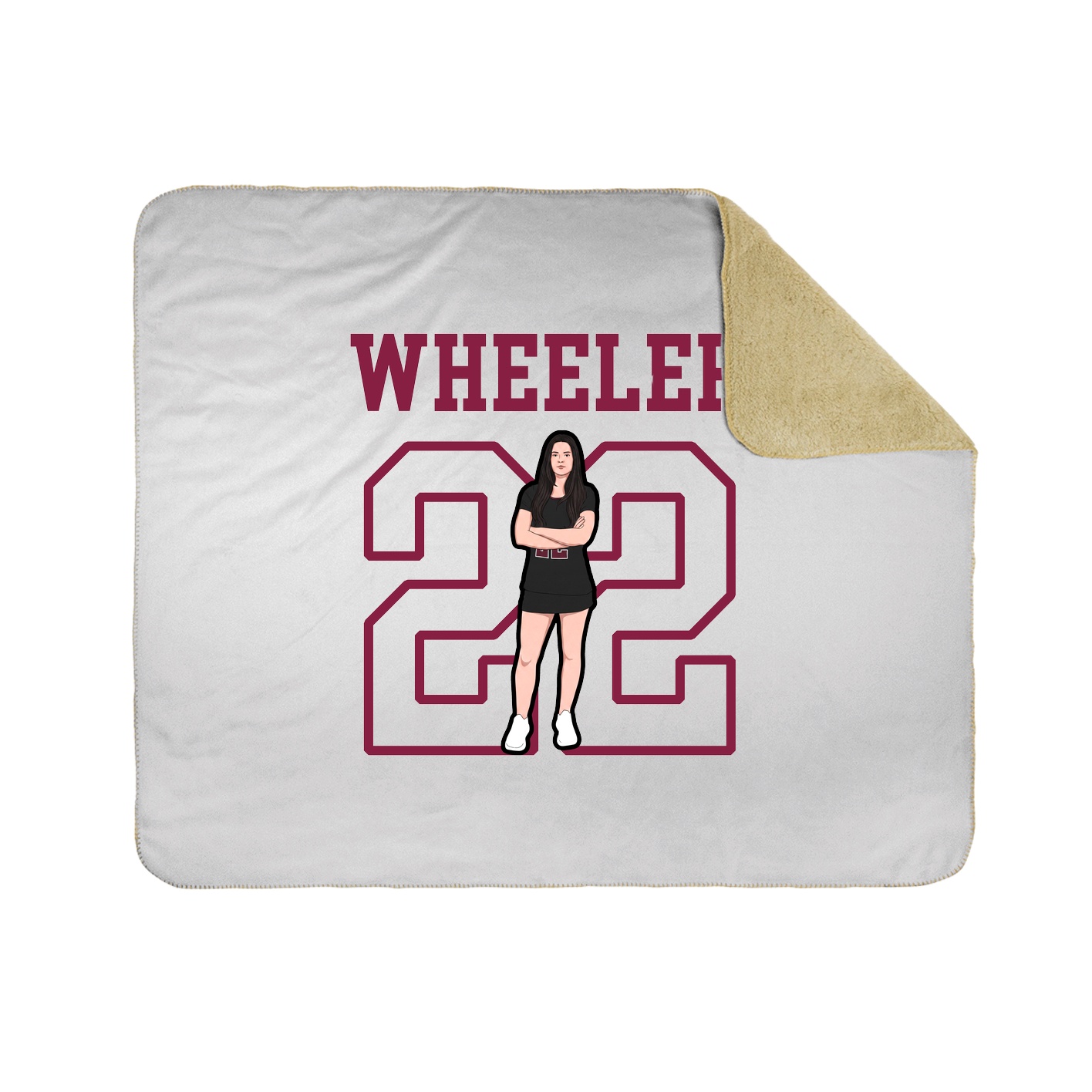 Throw Blanket — Shirsey in White