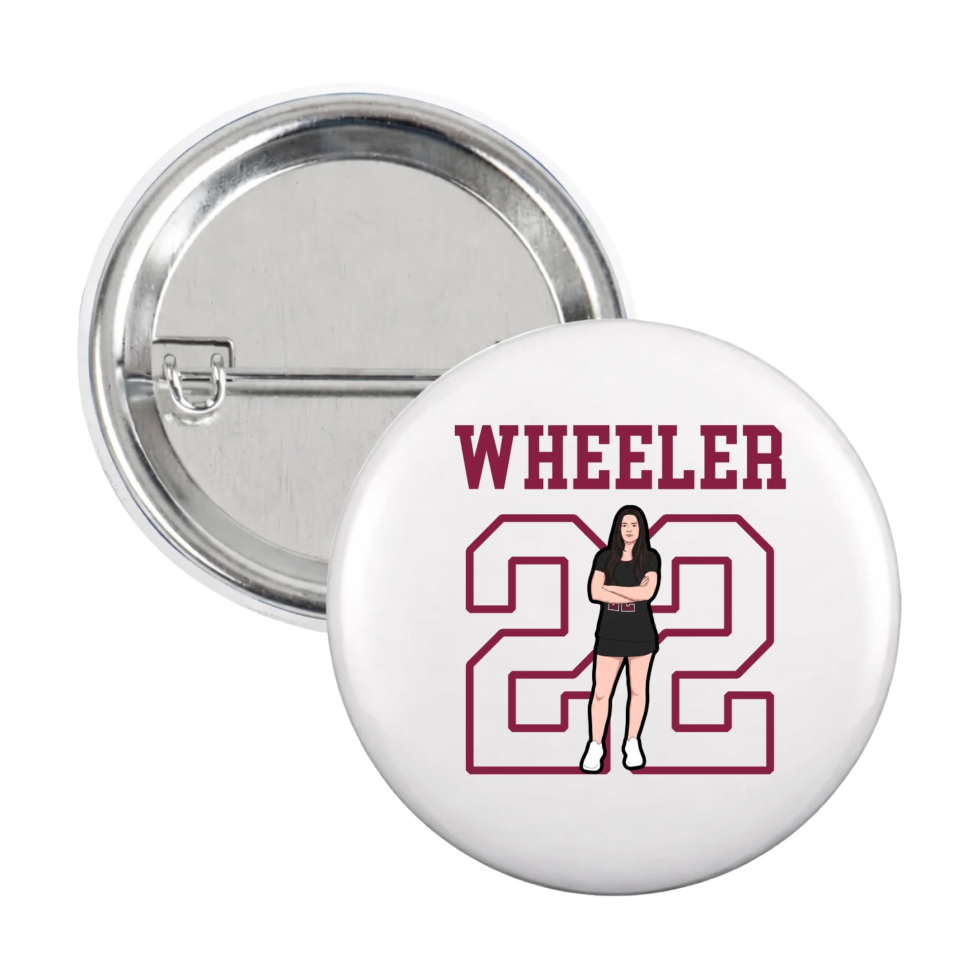 Game Day Button — Shirsey in White