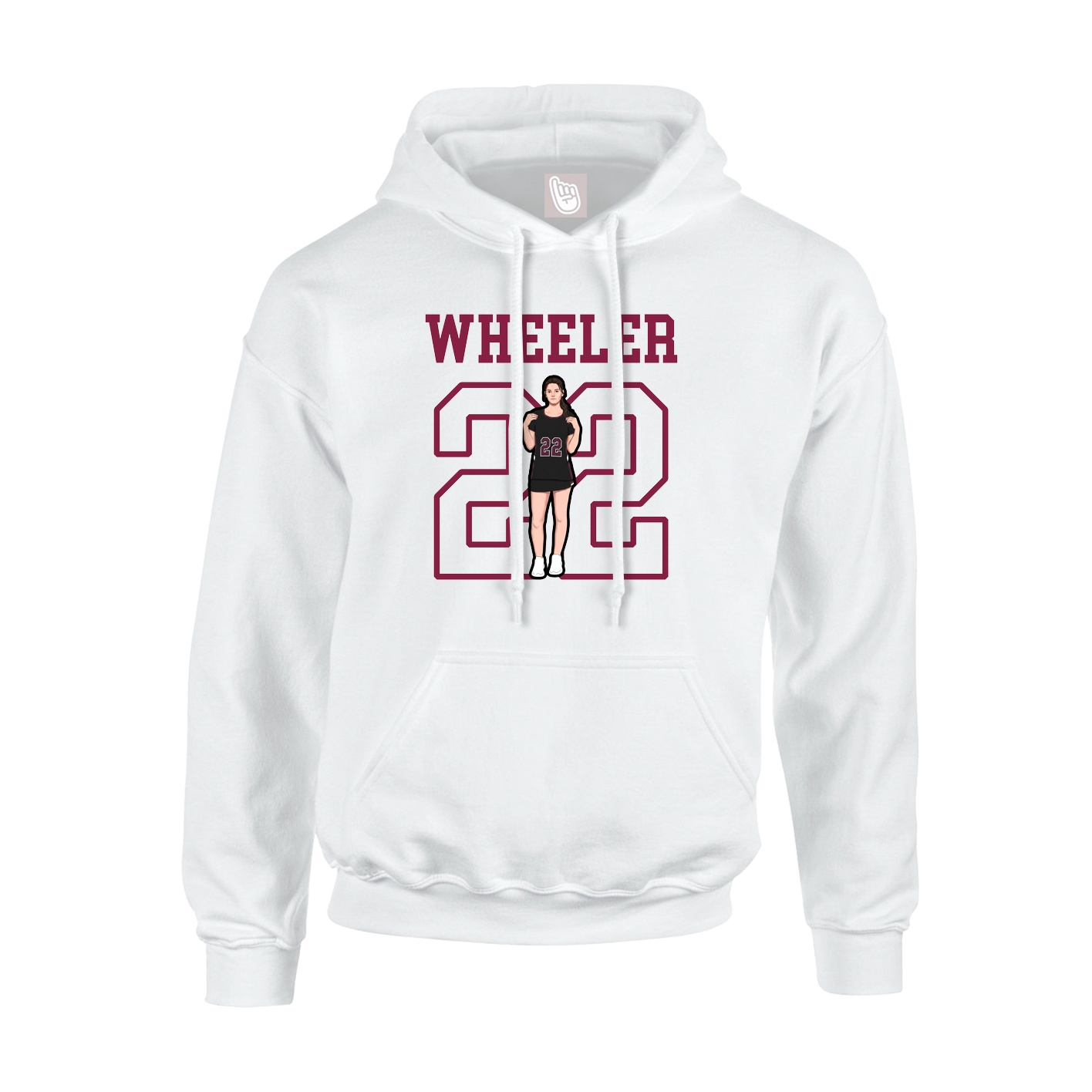 Hoodie — Shirsey in White