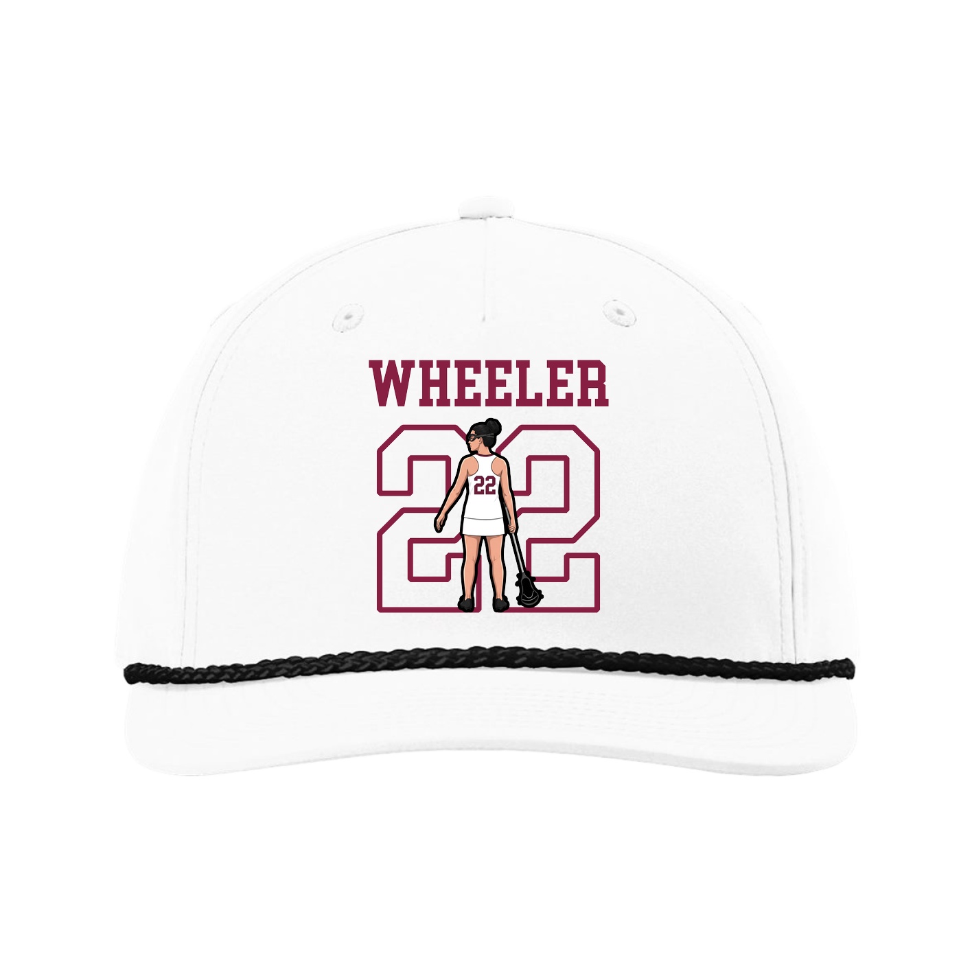 Five-Panel Classic Rope Cap — Shirsey in White