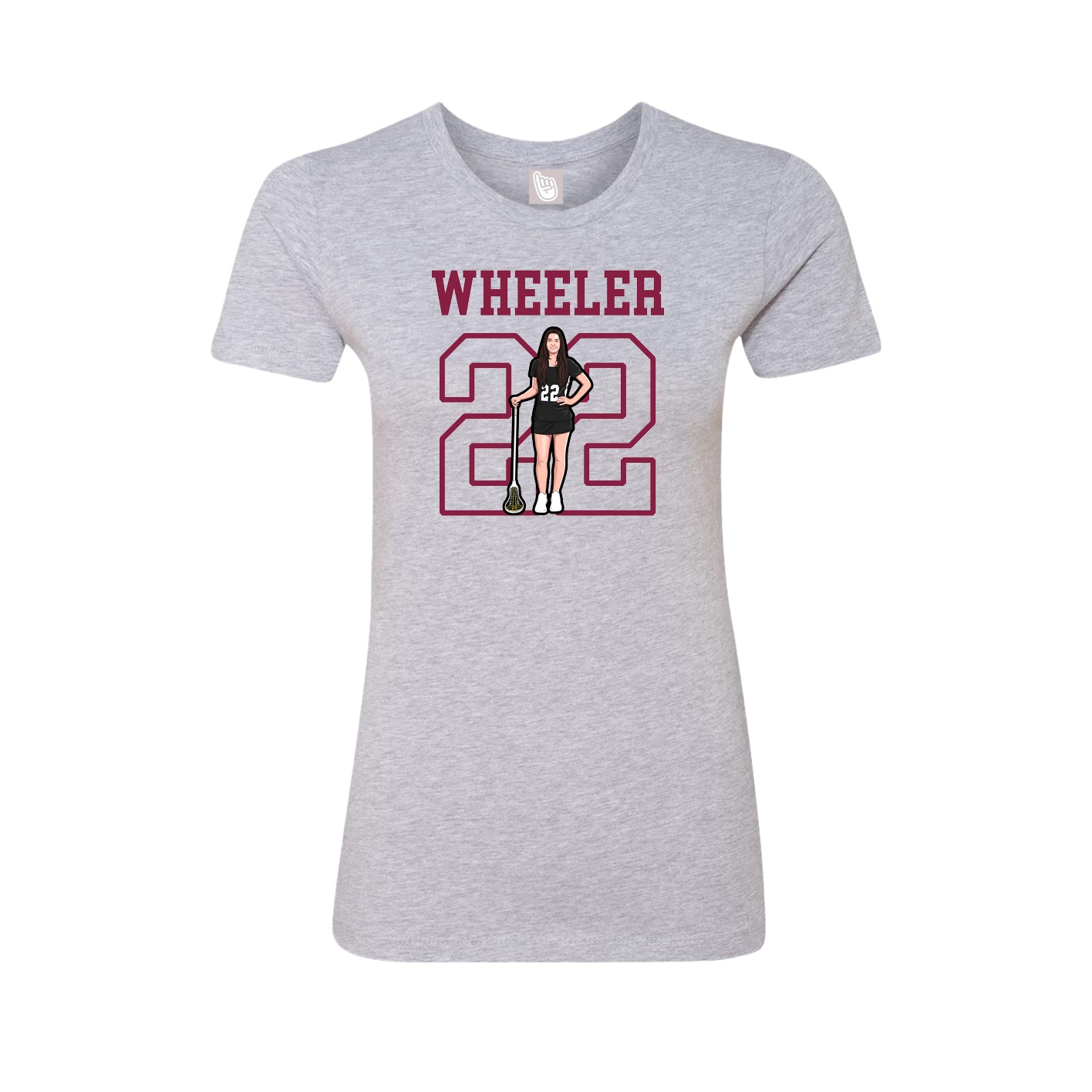 Fitted Women's Tee — Shirsey in Grey