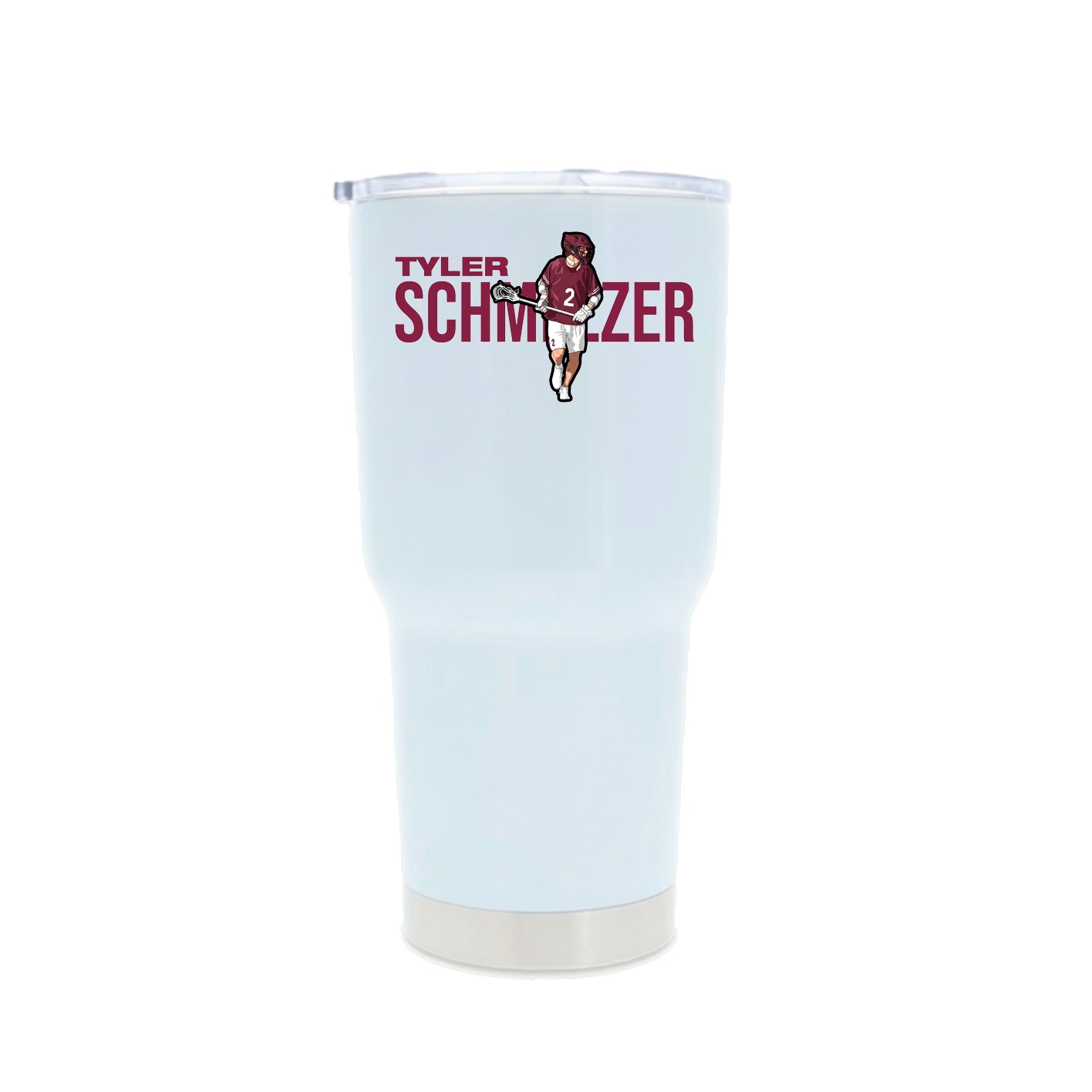30oz Stainless Steel Tumbler — Player Name in White