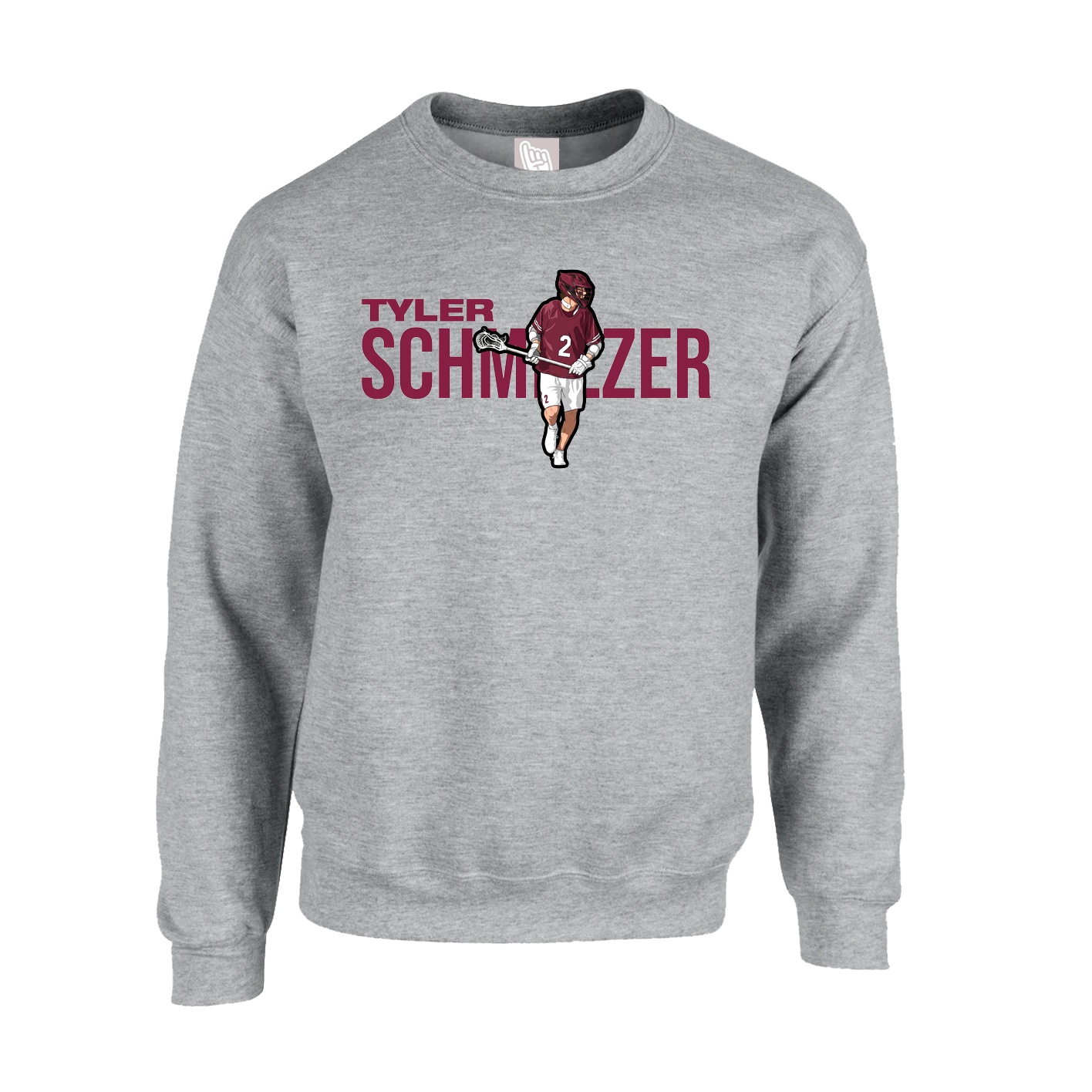 Fleece Crew — Player Name in Grey