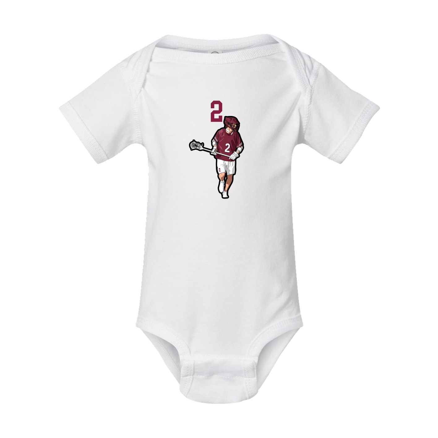 Baby Onesie — Number Top in White