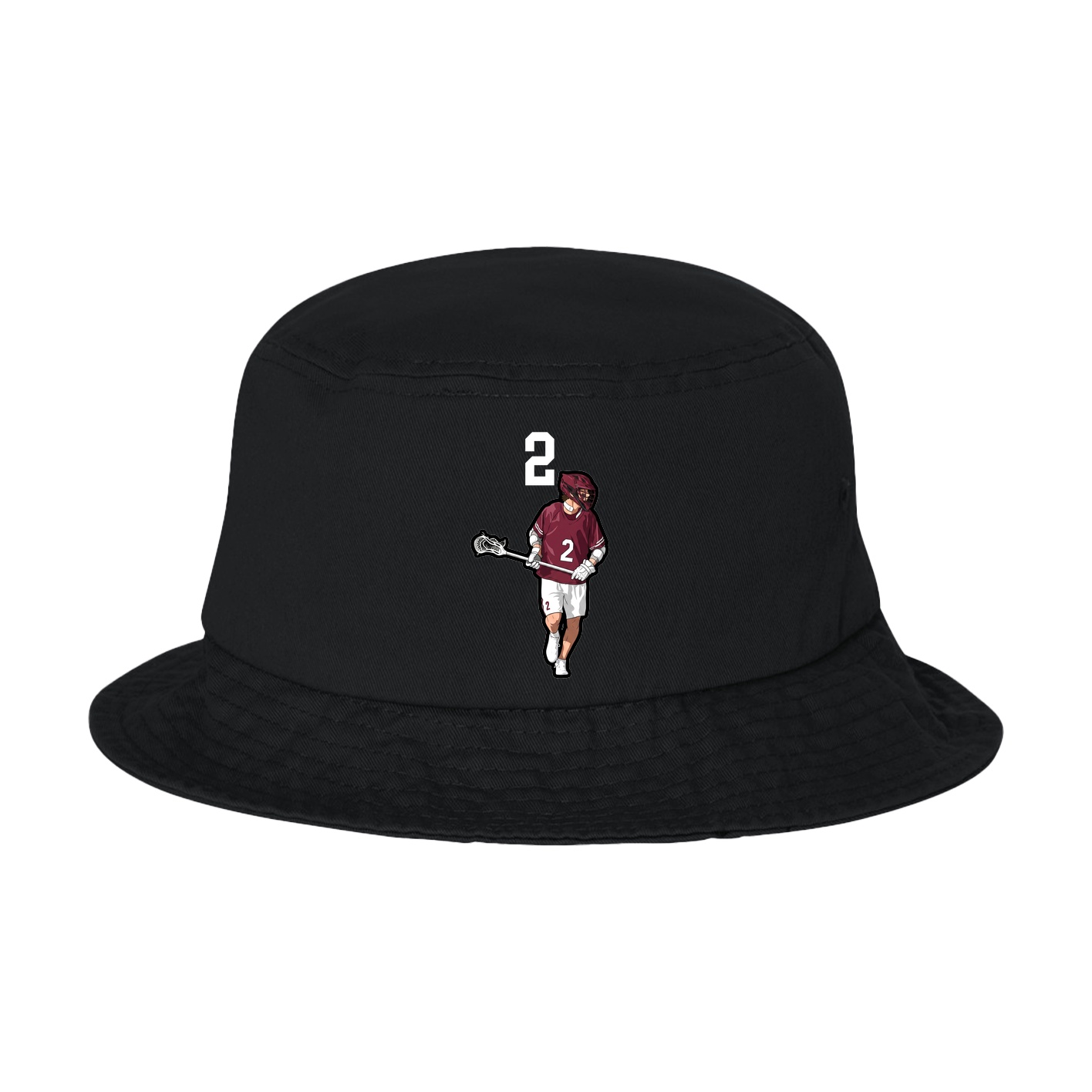 Bucket Cap — Number Top in Black