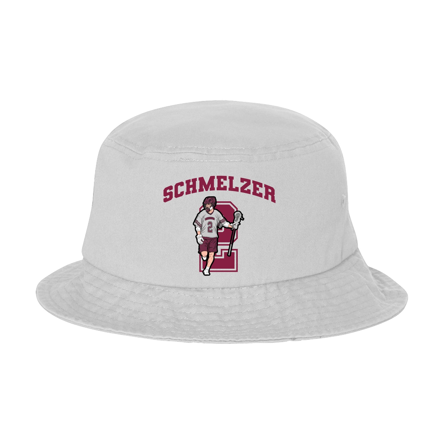 Bucket Cap — Number in White