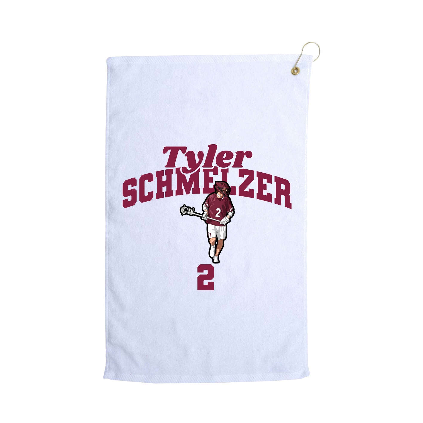 Golf Towel — Signature Arch in White