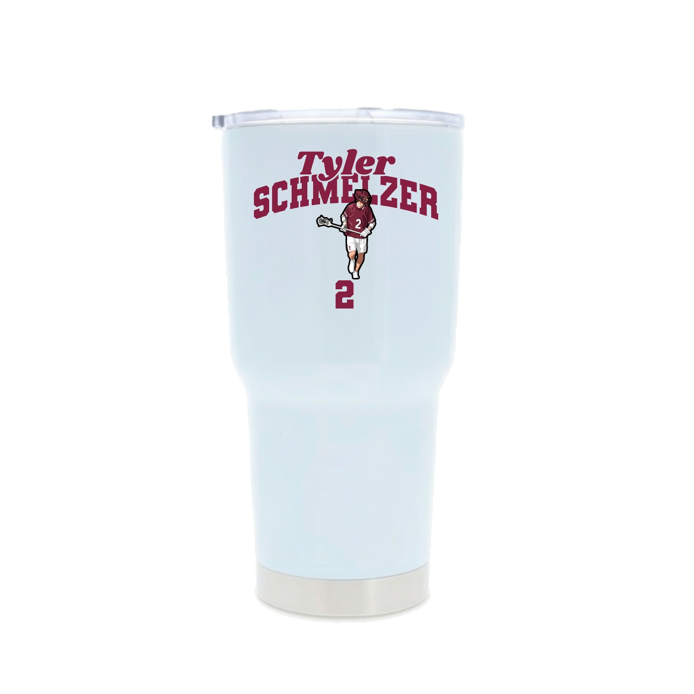 30oz Stainless Steel Tumbler — Signature Arch in White