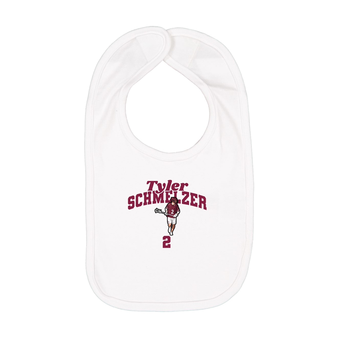 Infant Bib — Signature Arch in White
