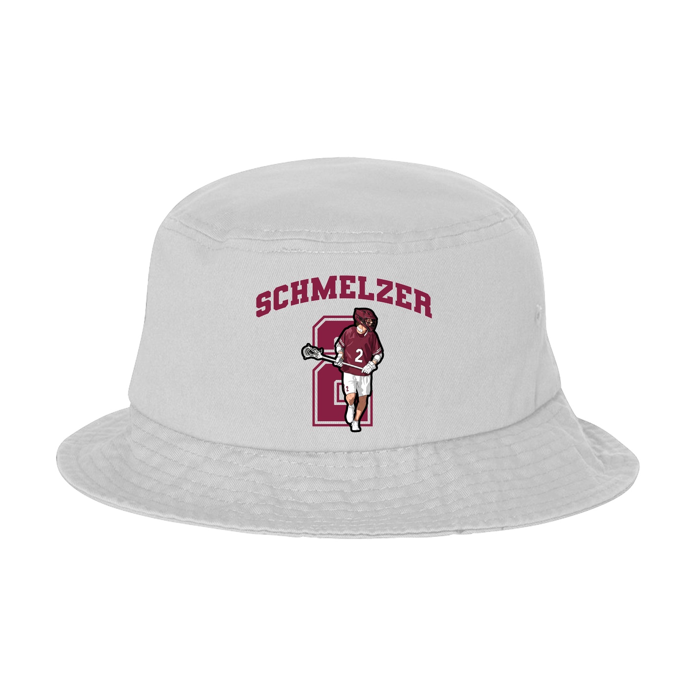 Bucket Cap — Number in White