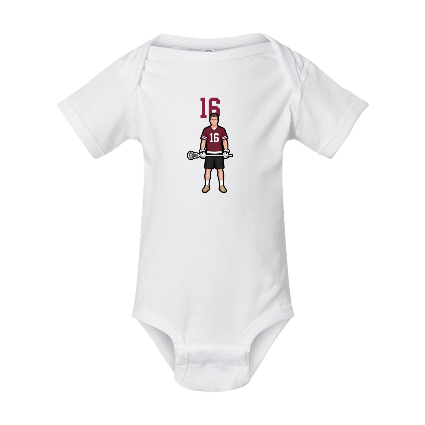 Baby Onesie — Number Top in White