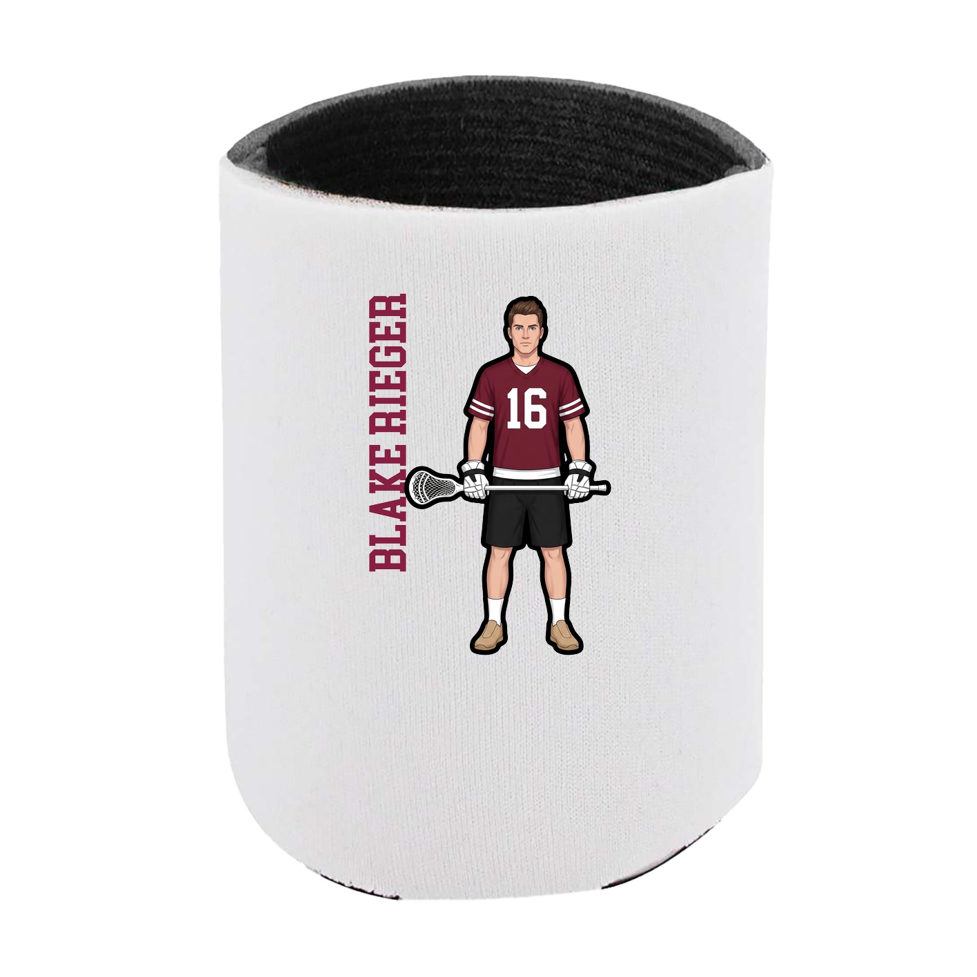 Can Holder — Name Vertical in White