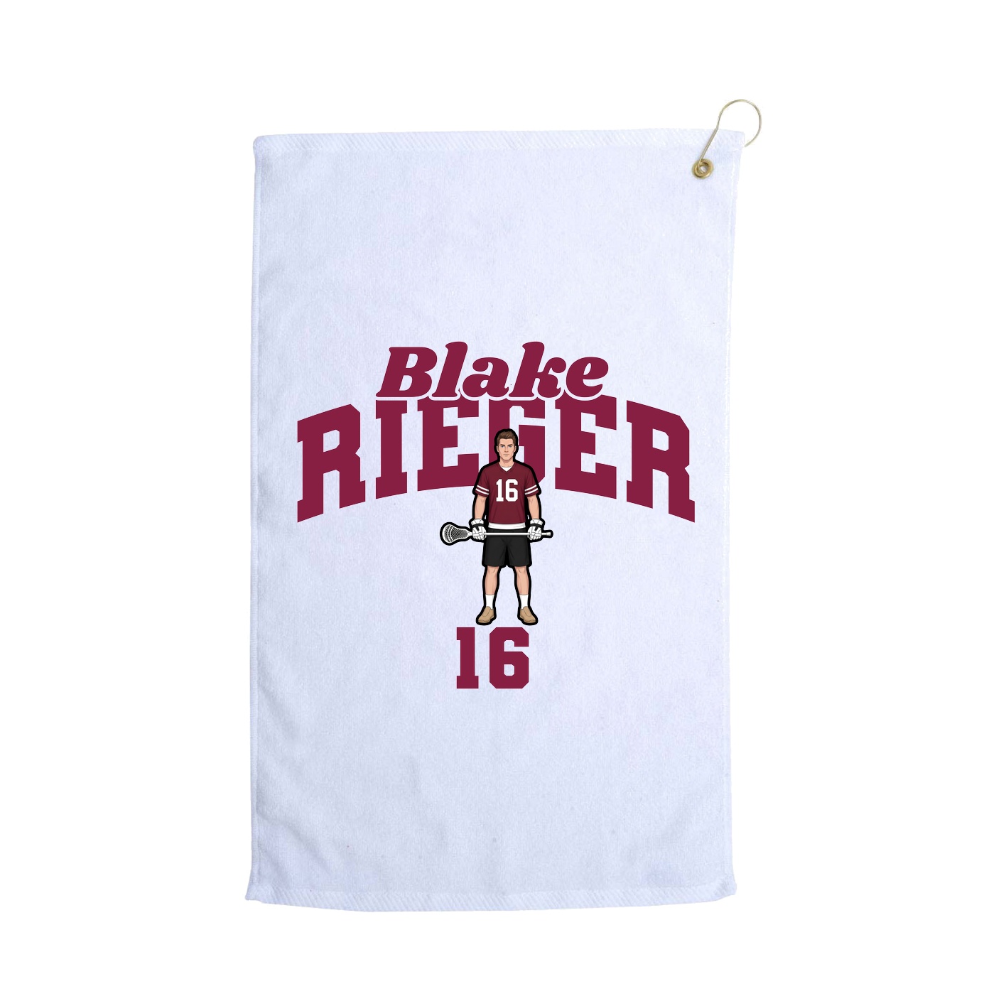 Golf Towel — Signature Arch in White
