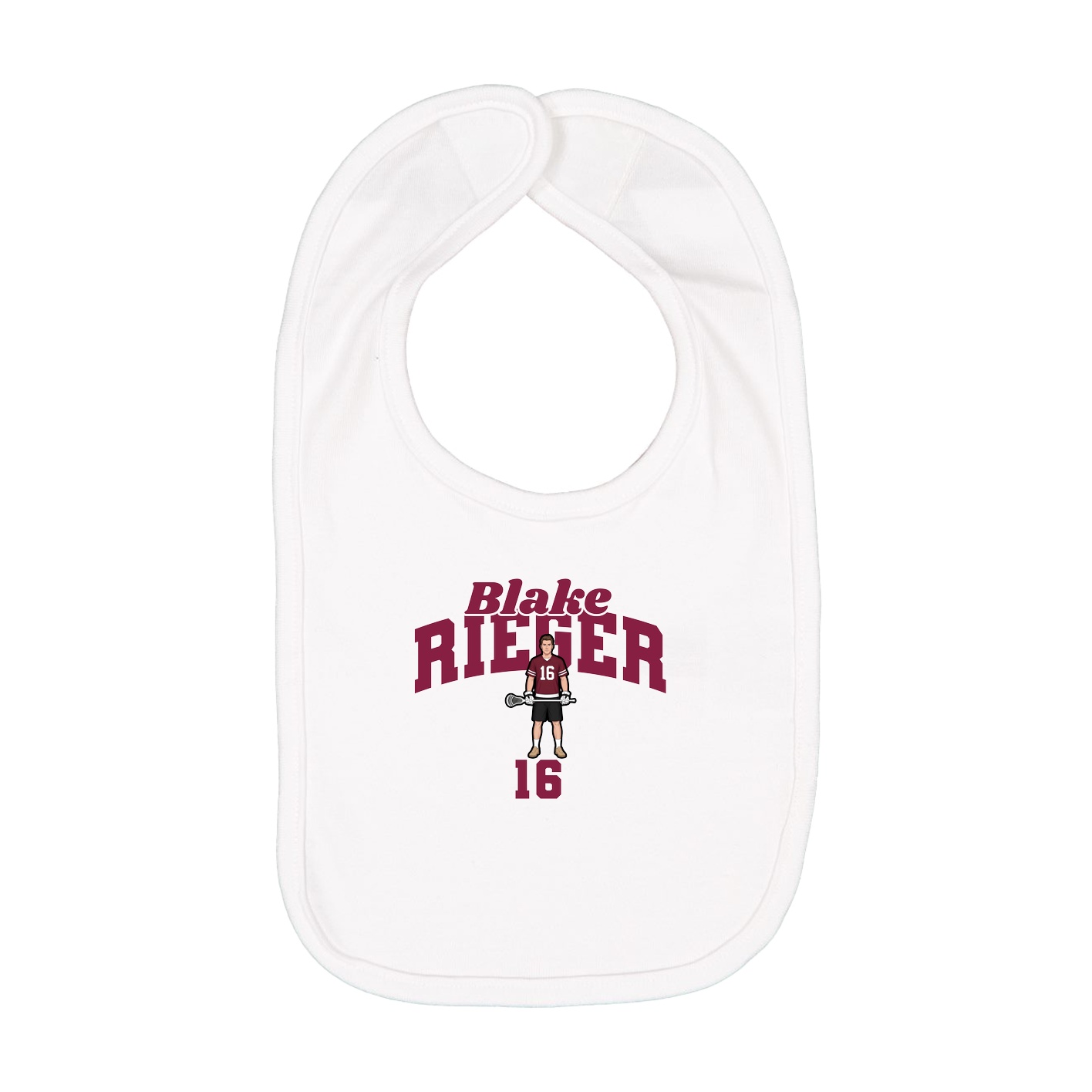 Infant Bib — Signature Arch in White