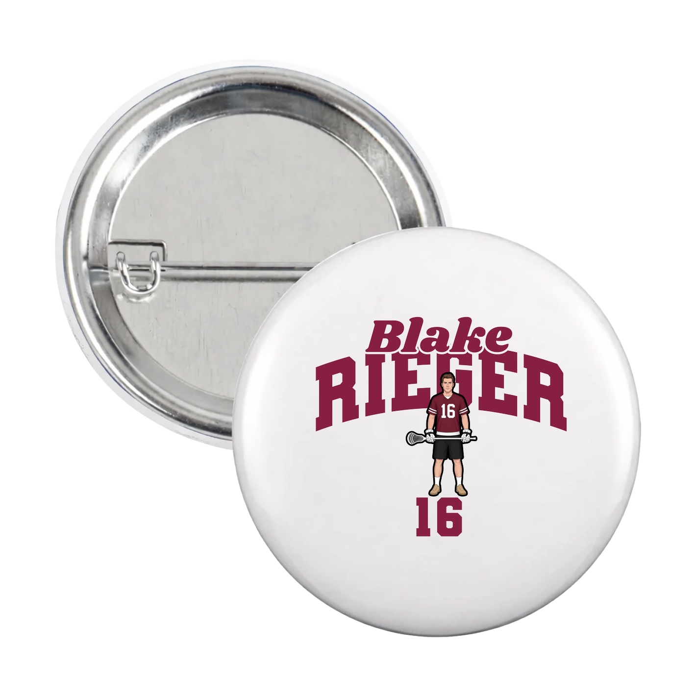 Game Day Button — Signature Arch in White