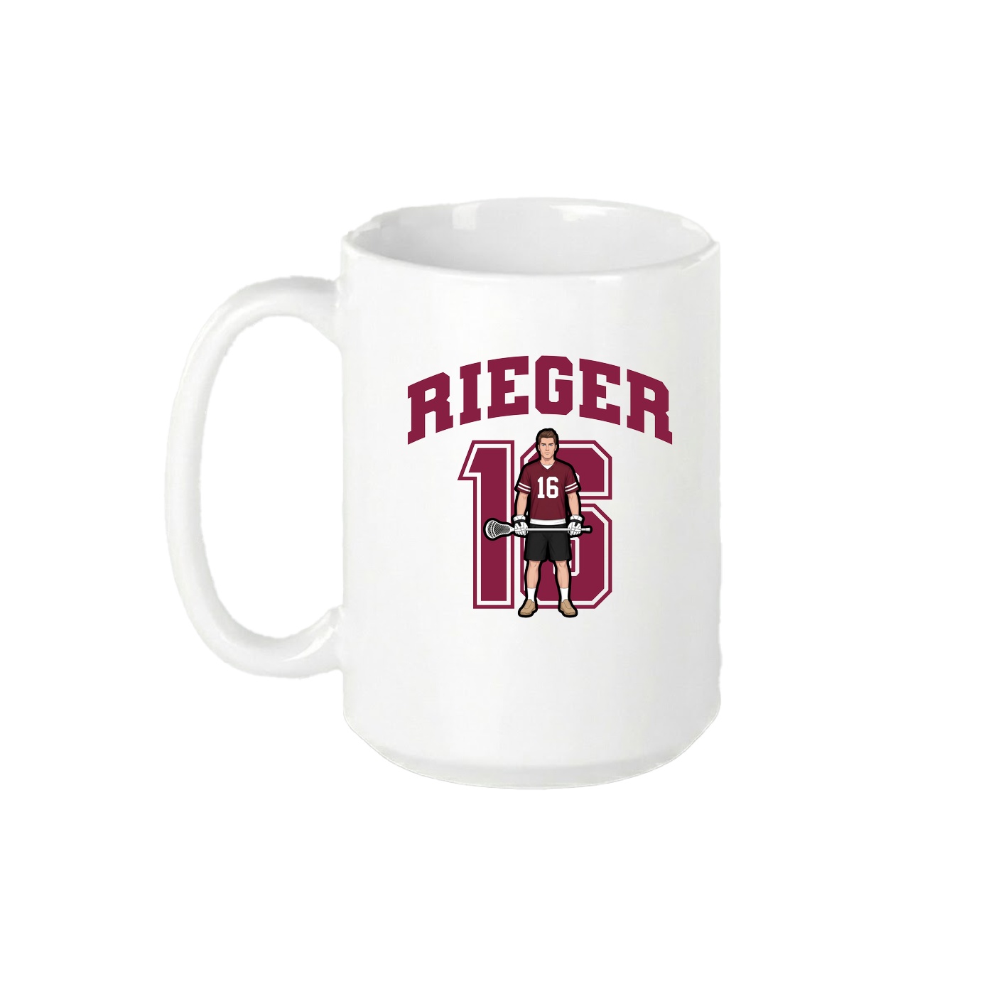 15oz Coffee Mug — Number in White
