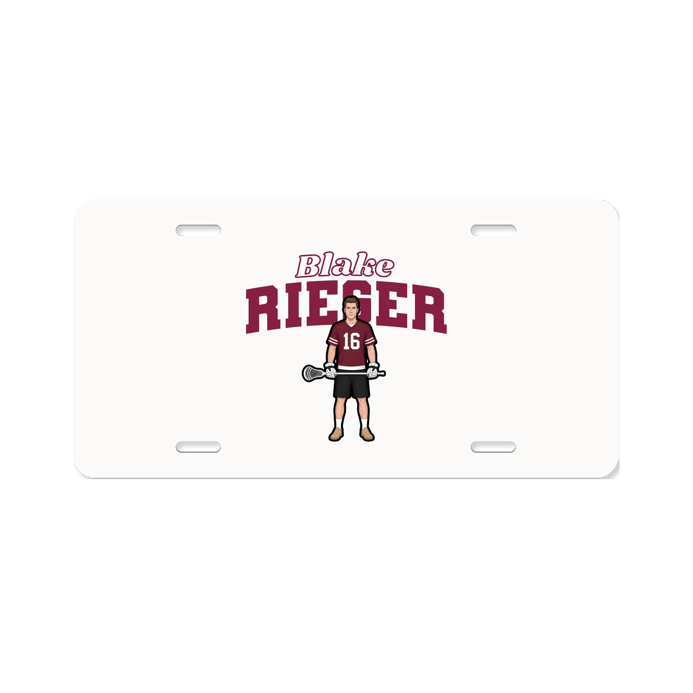 License Plate — Name Arch in Classic