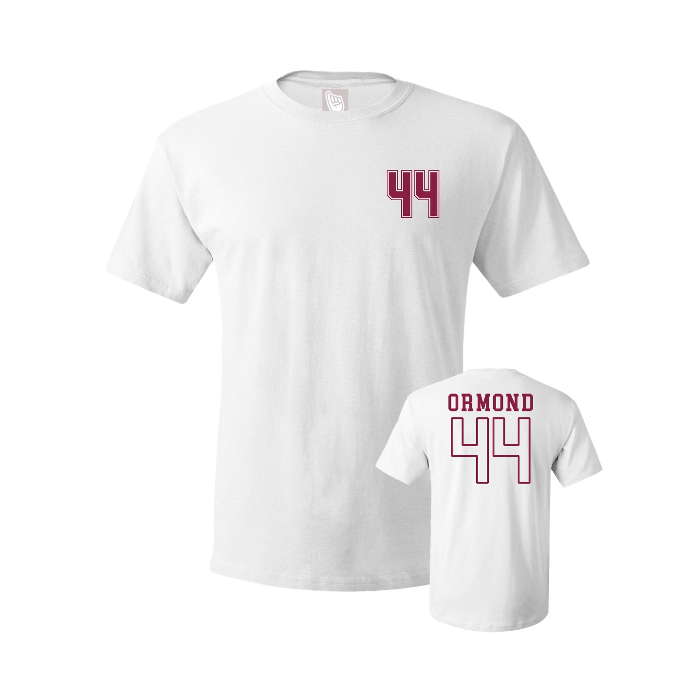 Youth Tee — Chest Back in White