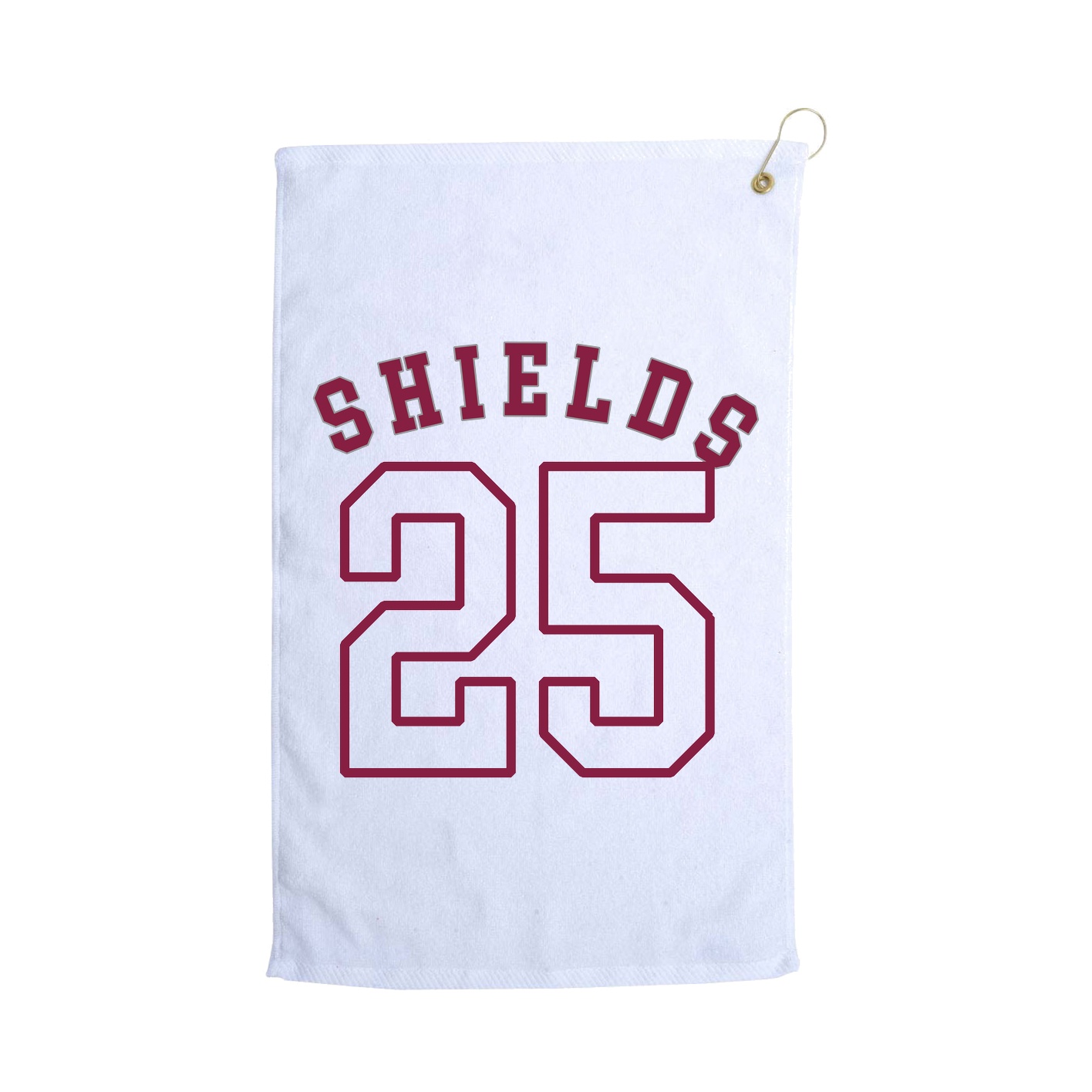 Golf Towel — Shirsey Arch in White