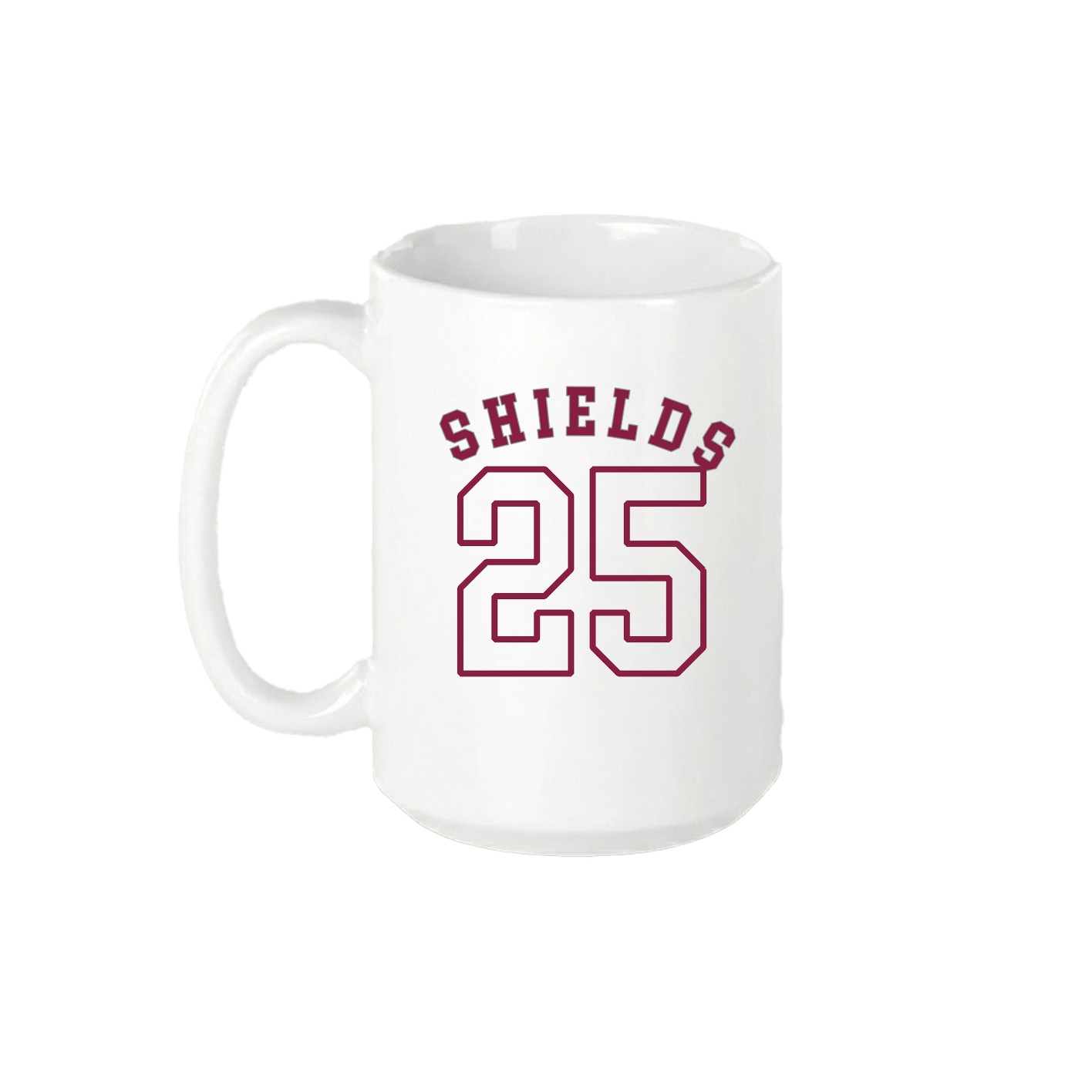 15oz Coffee Mug — Shirsey Arch in White