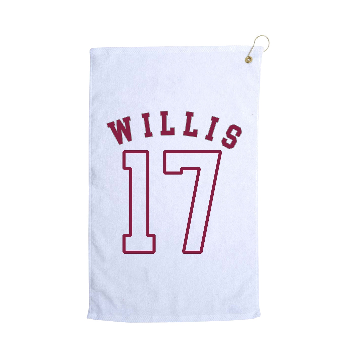 Golf Towel — Shirsey Arch in White