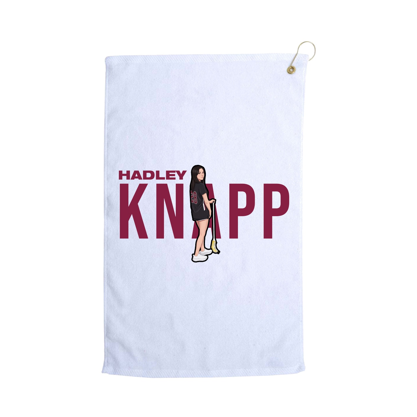 Golf Towel — Player Name in White